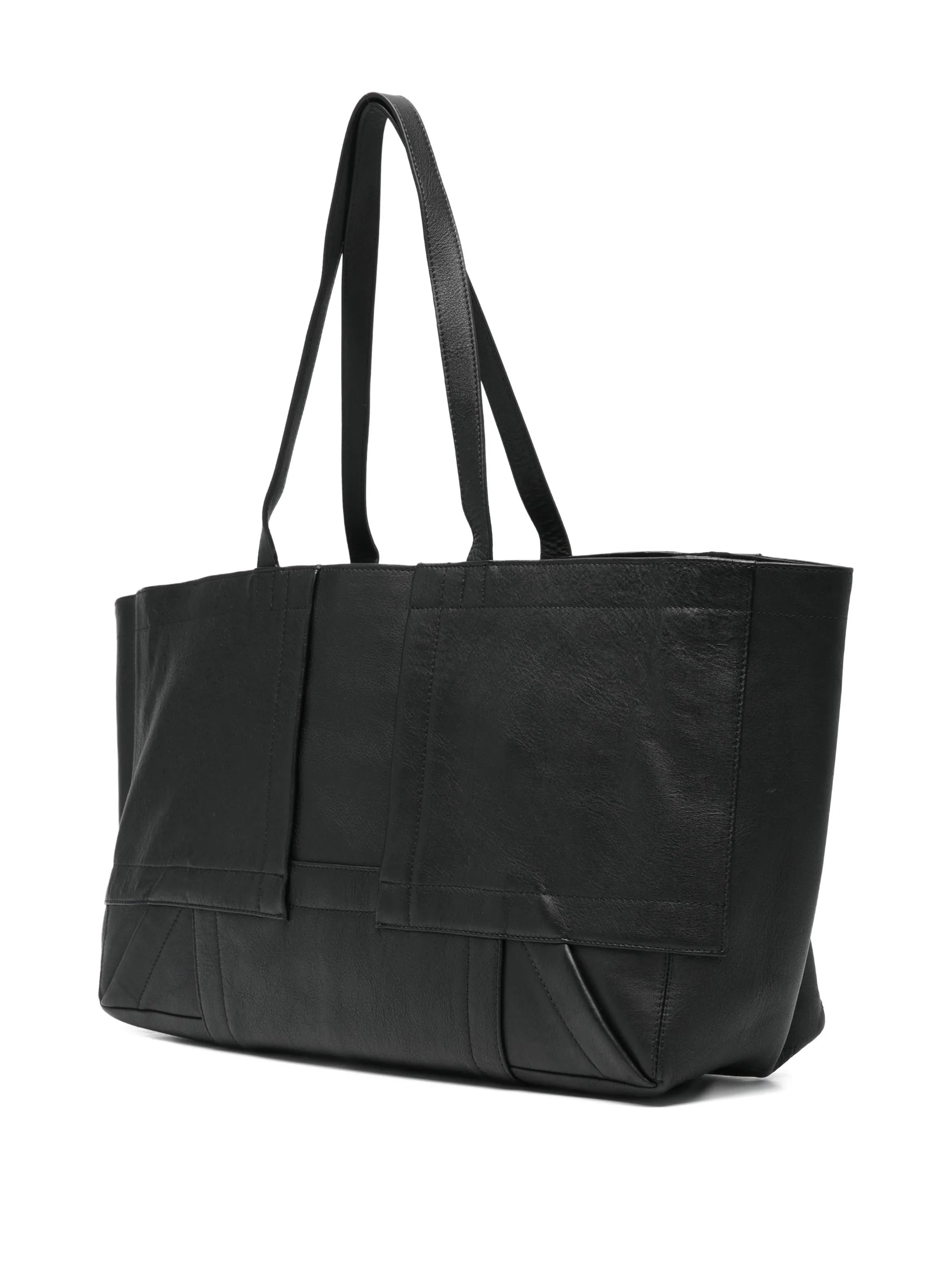 large leather tote bag