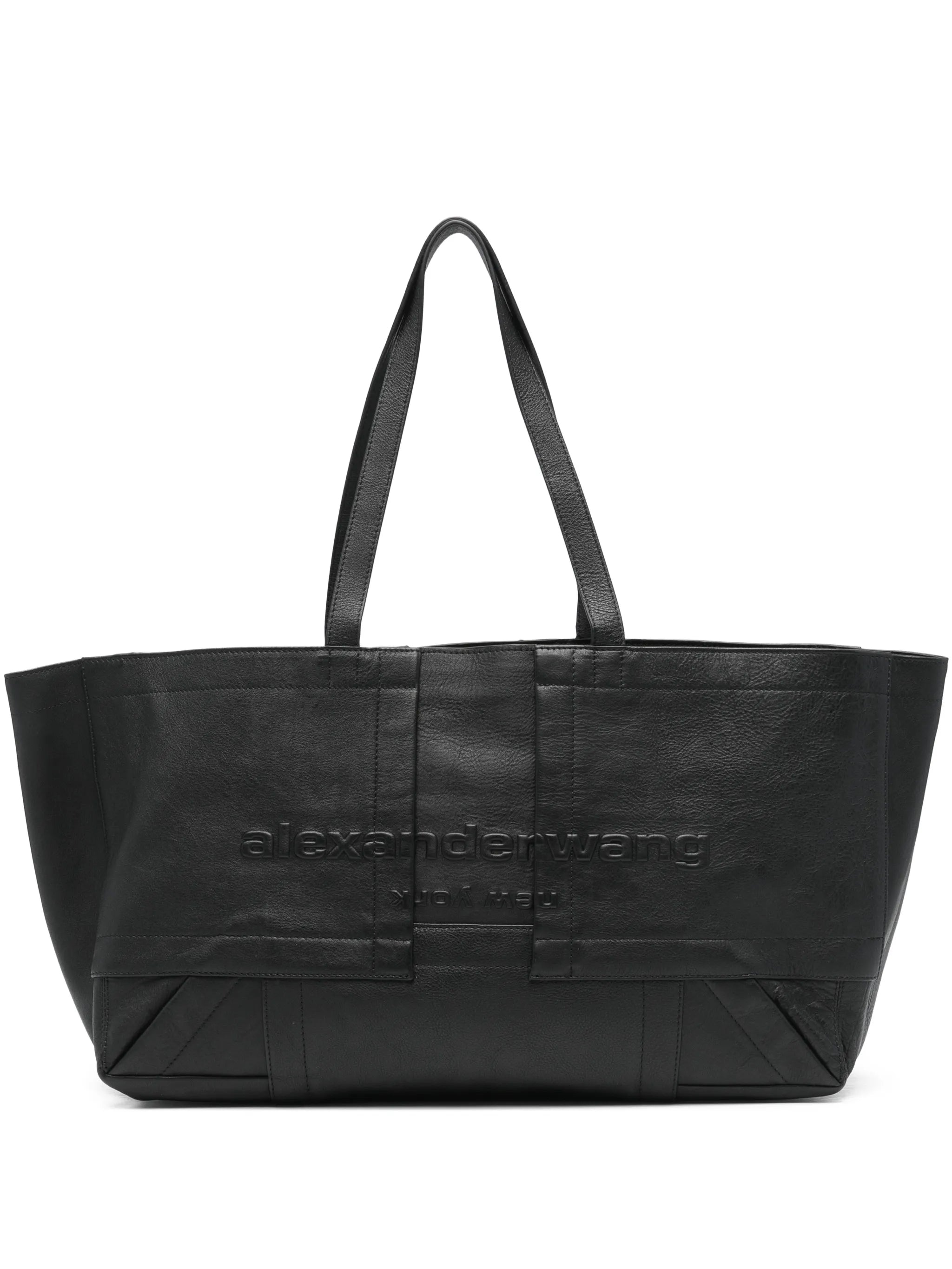 large leather tote bag