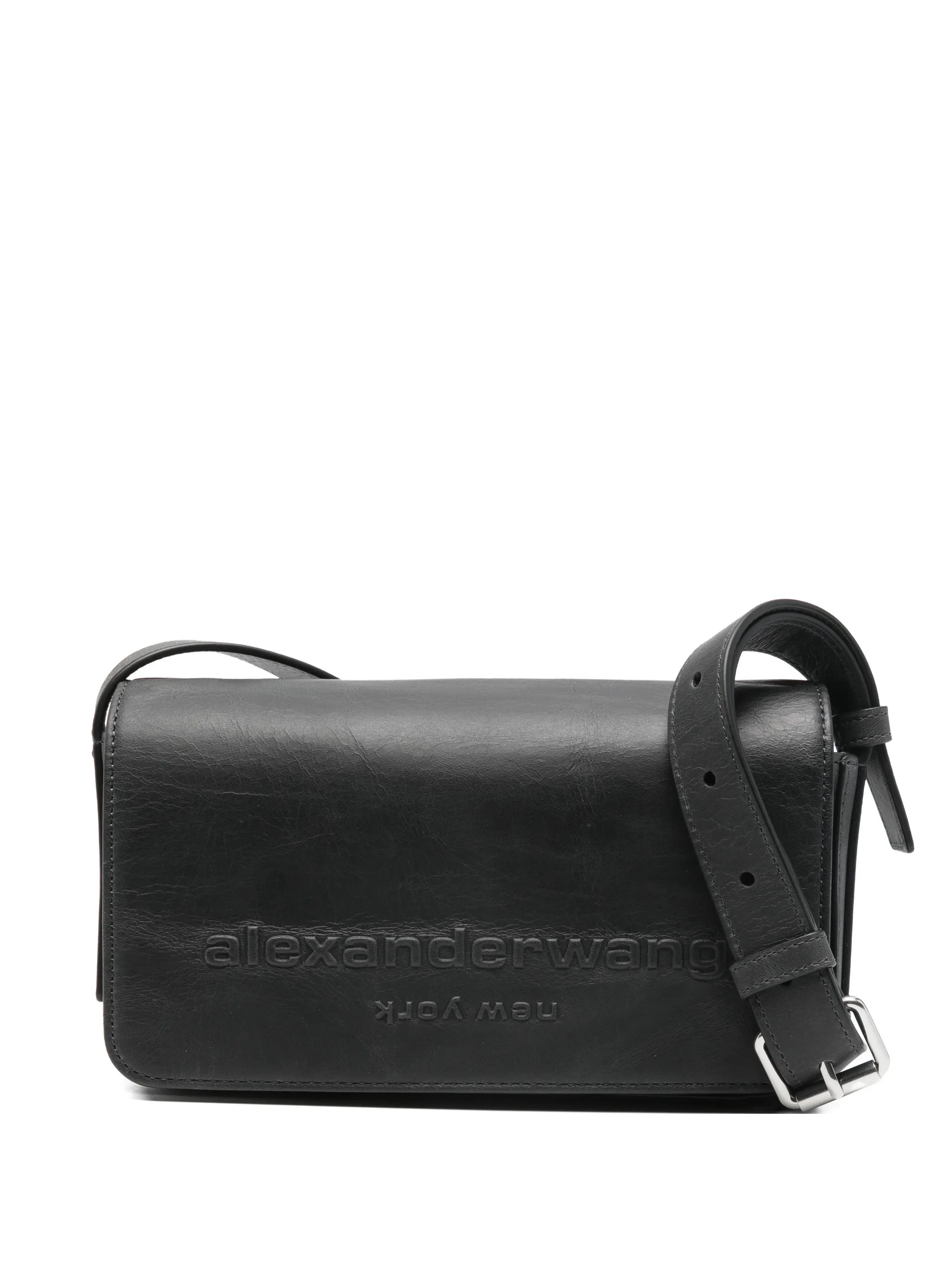 flap leather crossbody bag