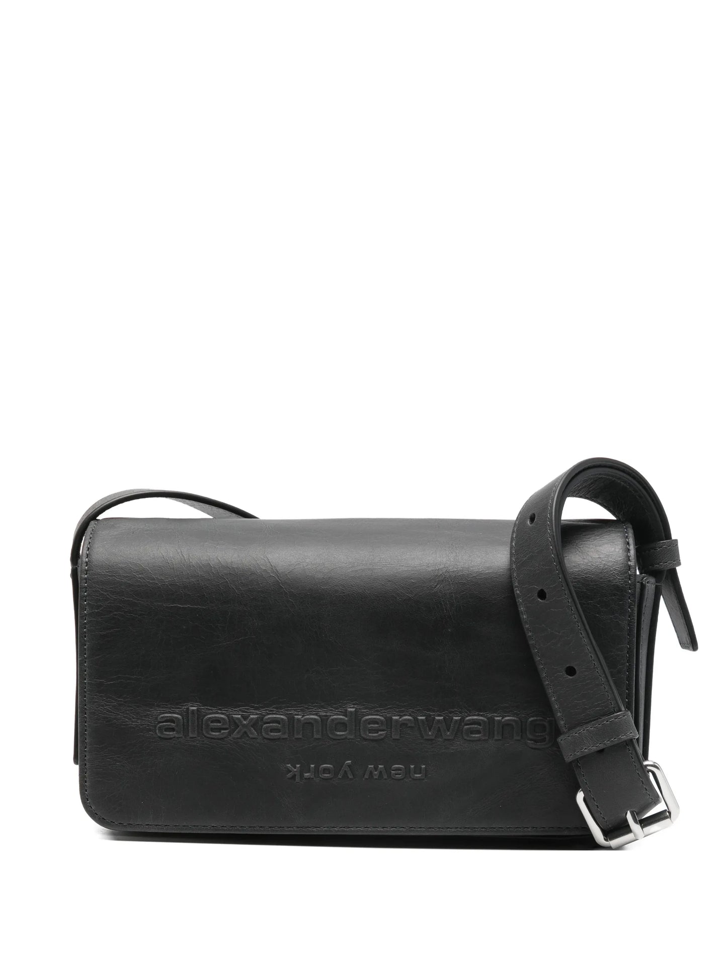 small flap leather crossbody bag