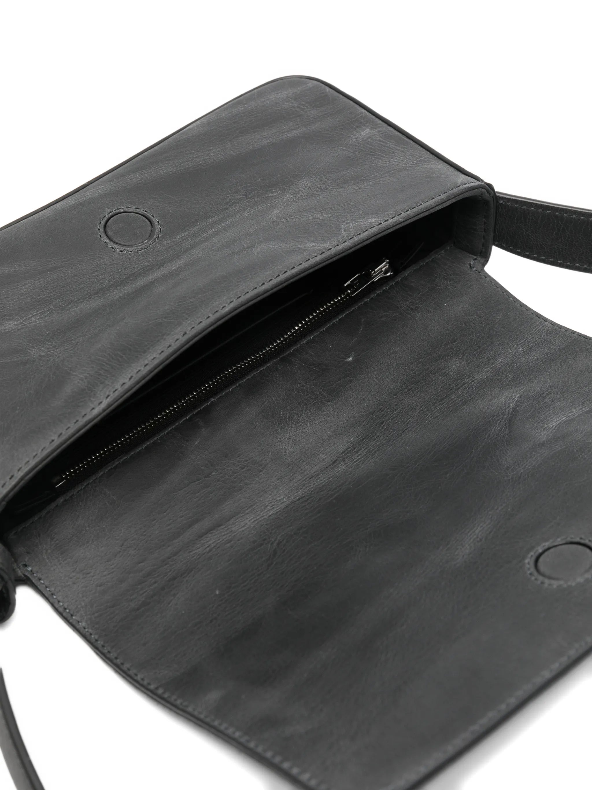 flap leather crossbody bag