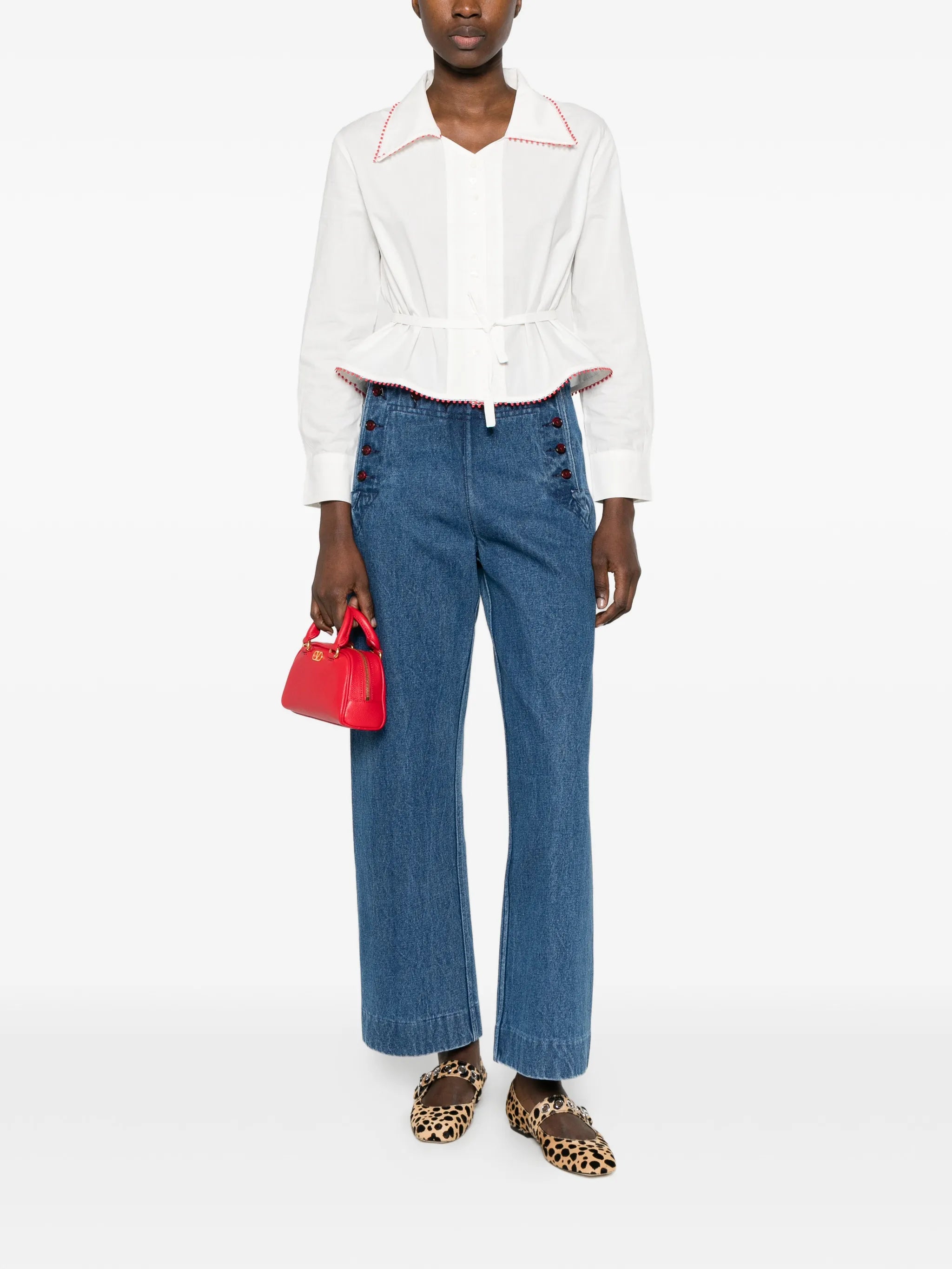 Sailor buttoned jeans