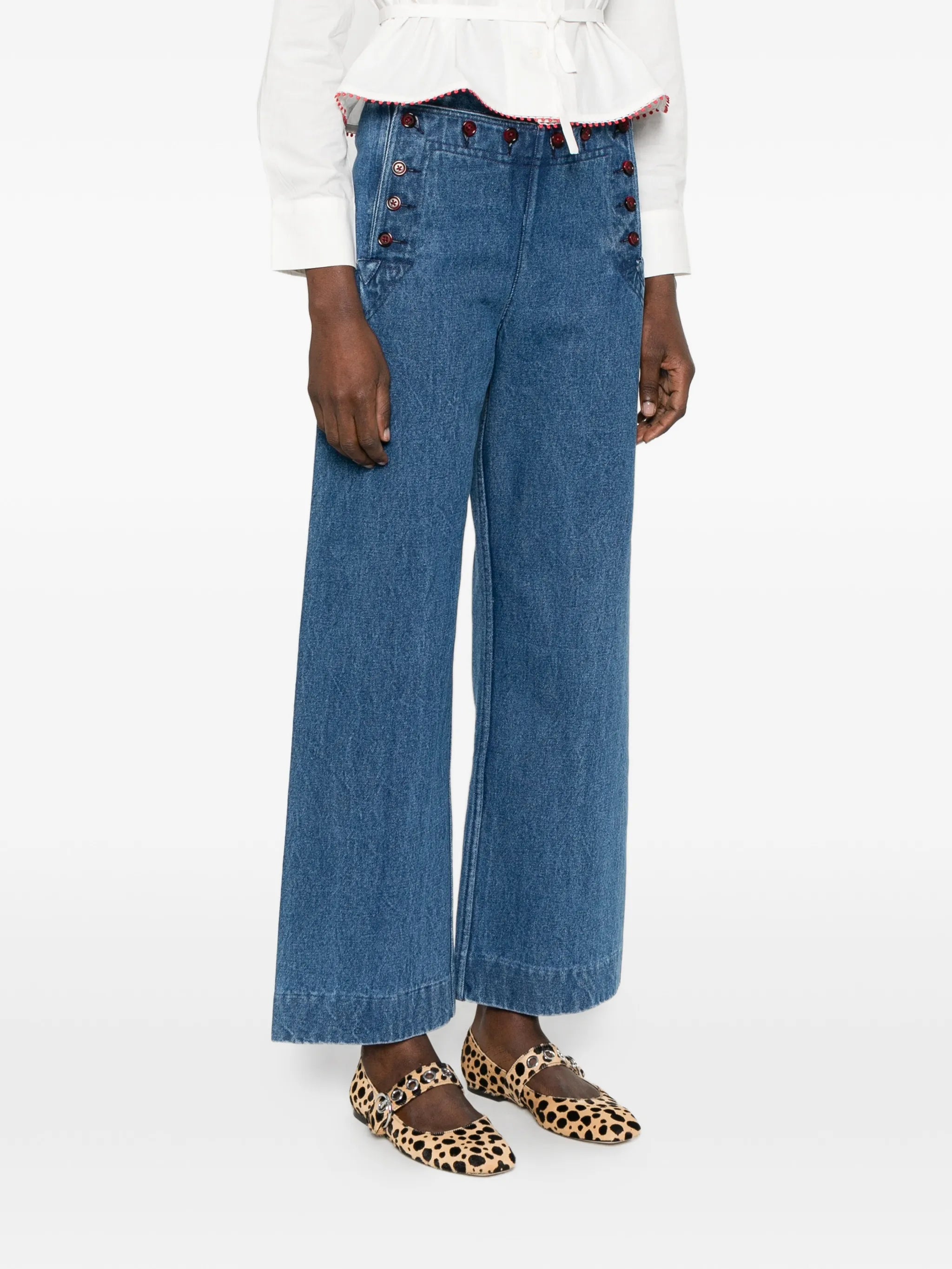 Sailor buttoned jeans