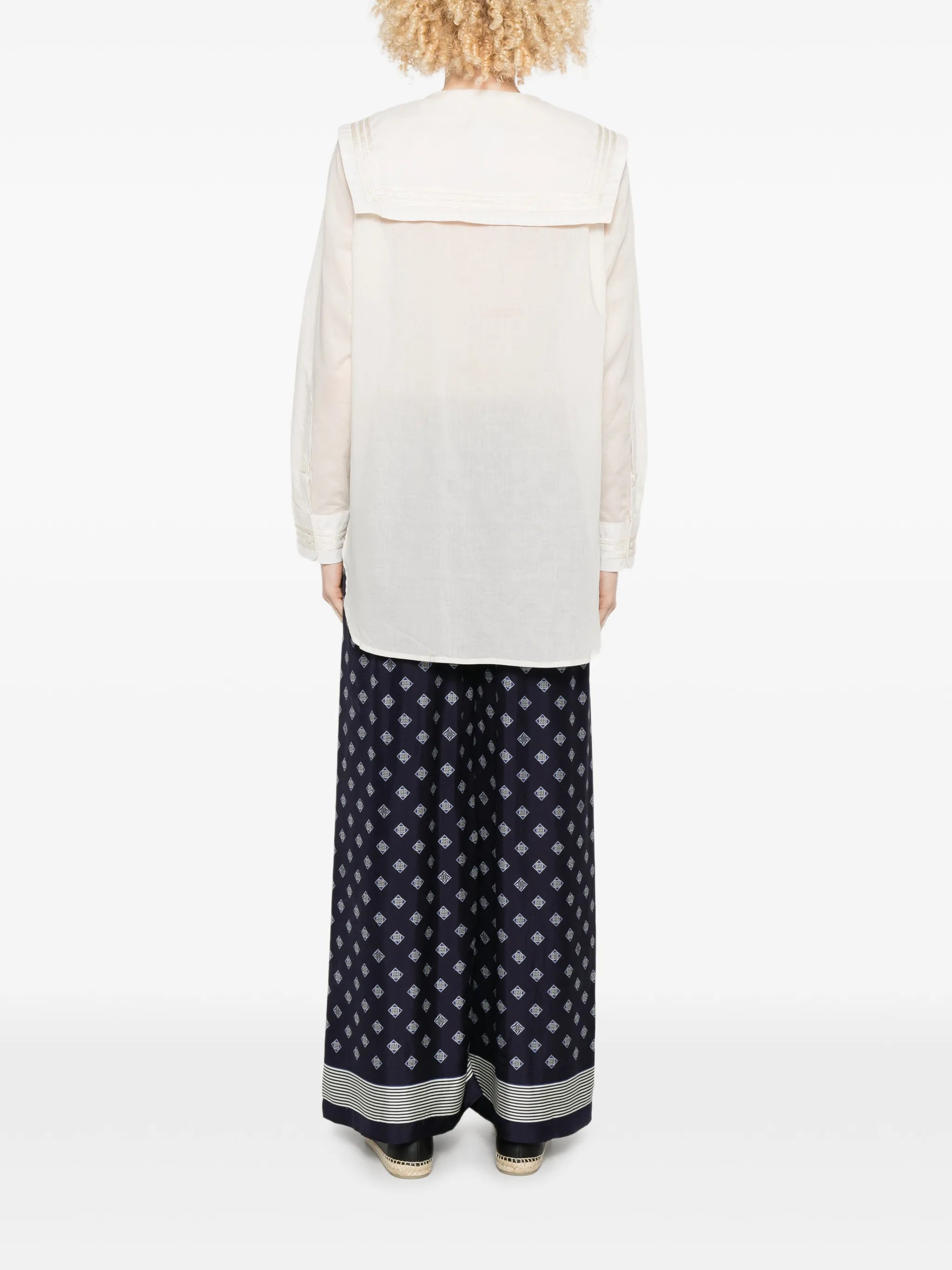 Marina button-fastening shirt