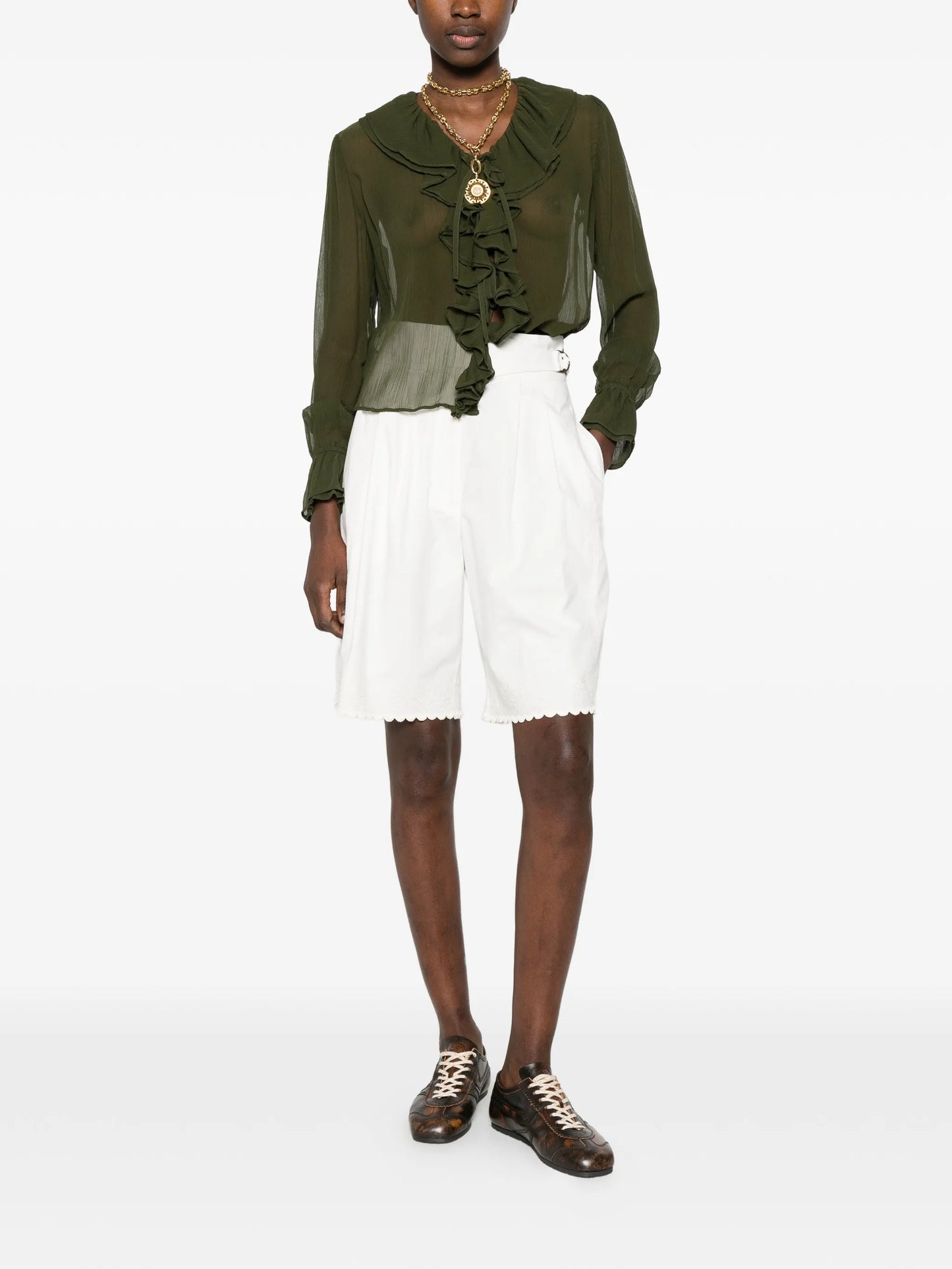 closerie scallop shorts