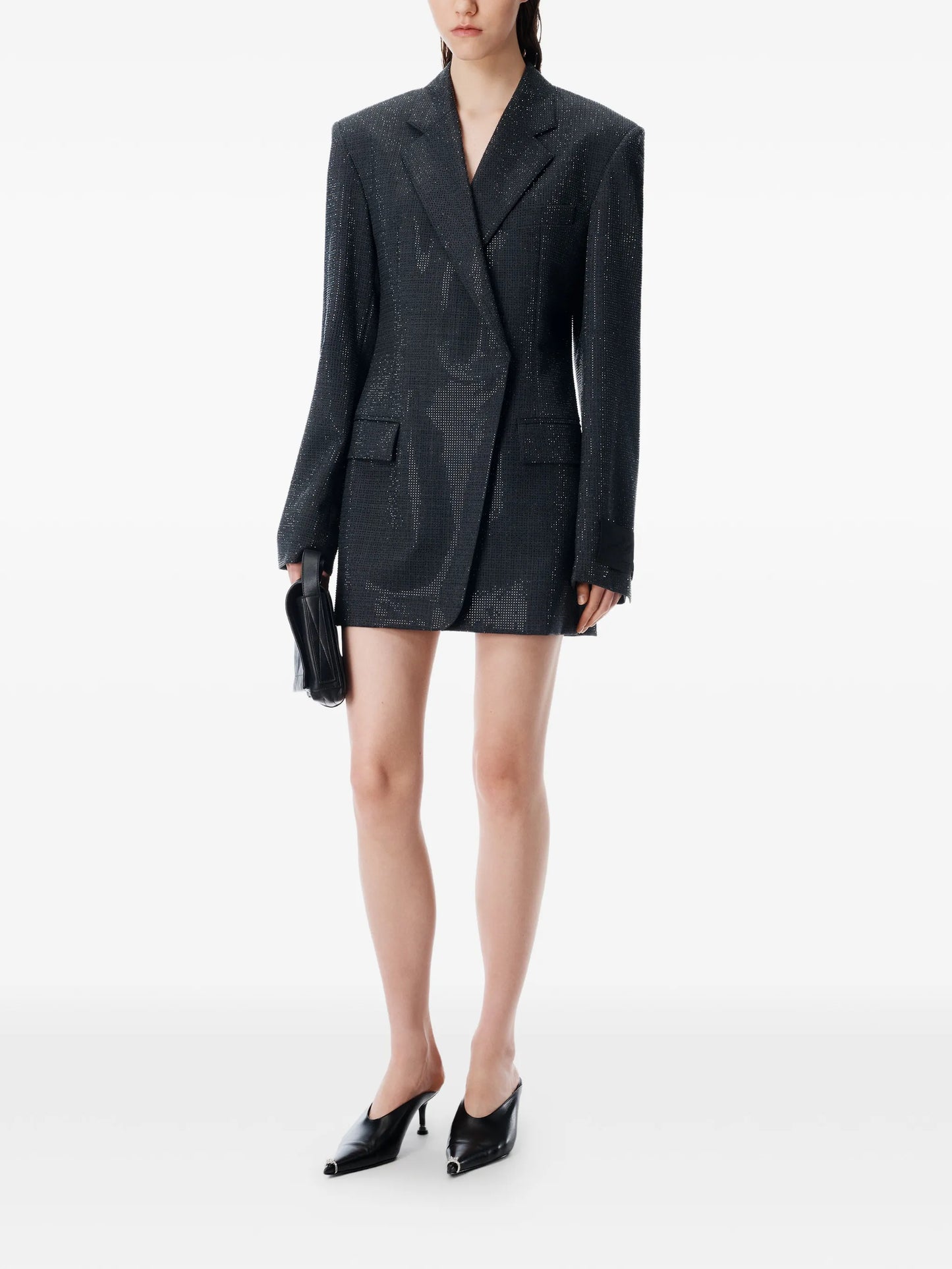 embellished blazer mini dress