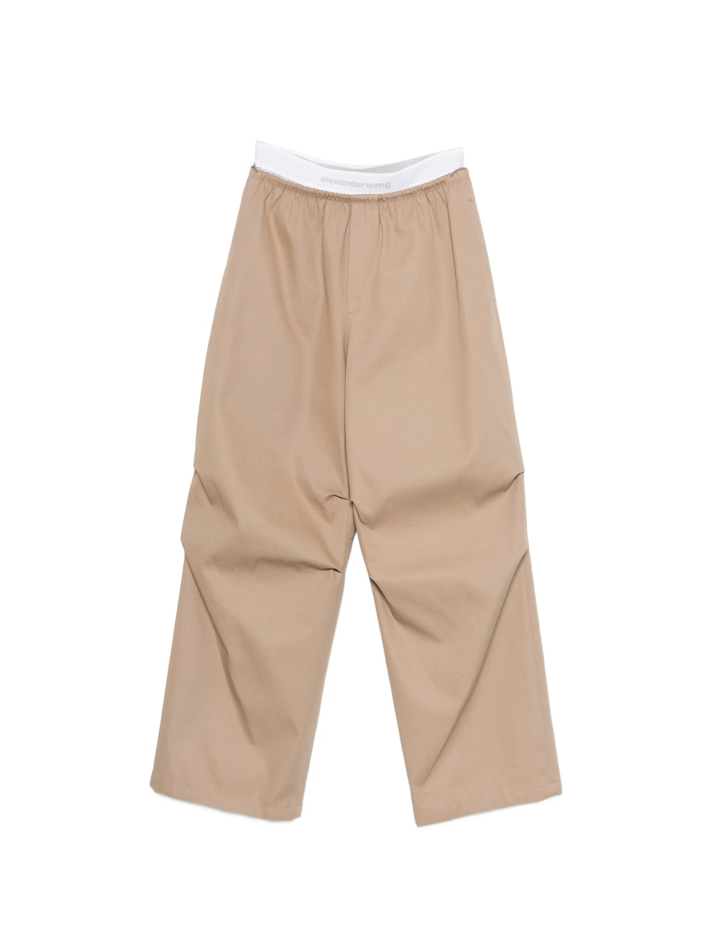 mid-rise logo-waistband trousers