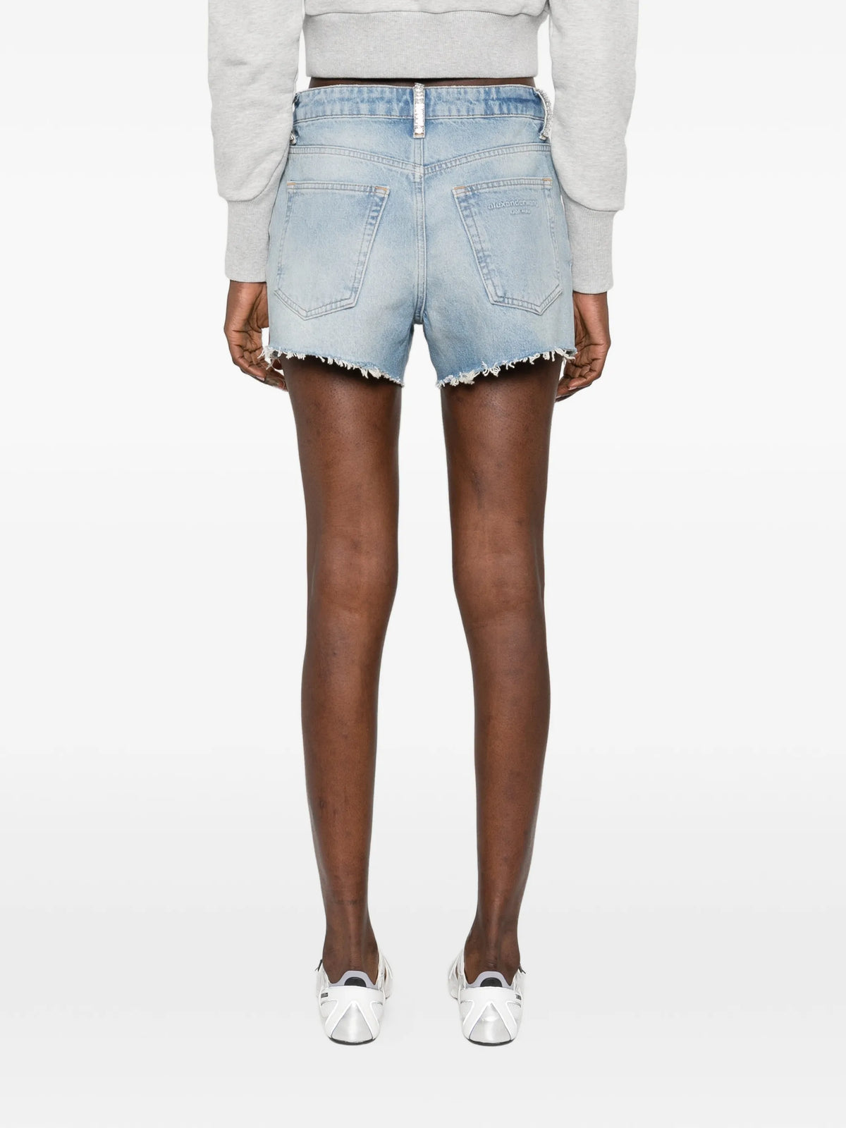 five-pocket belt-loop shorts