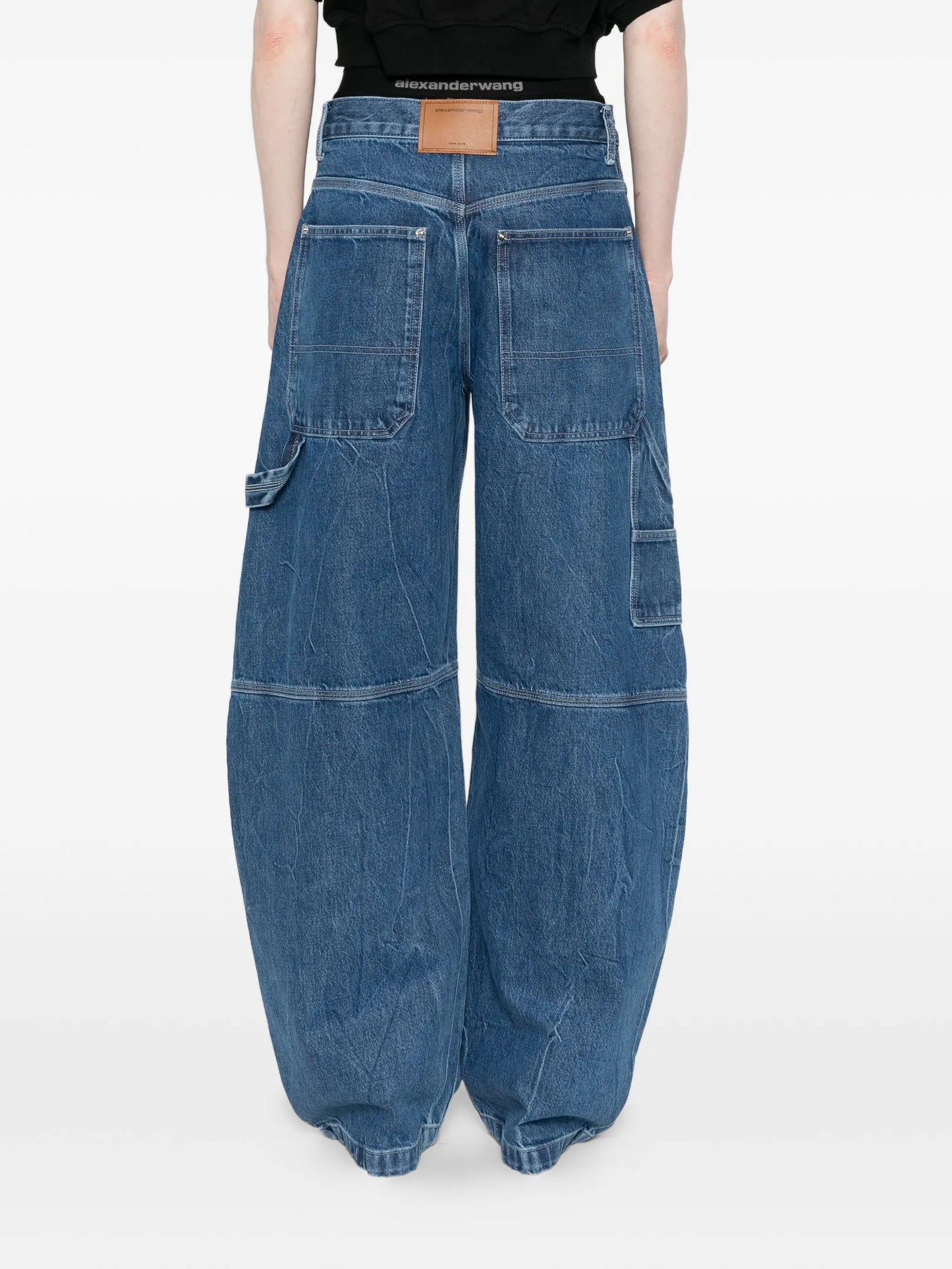 pre-styled jeans mid-rise