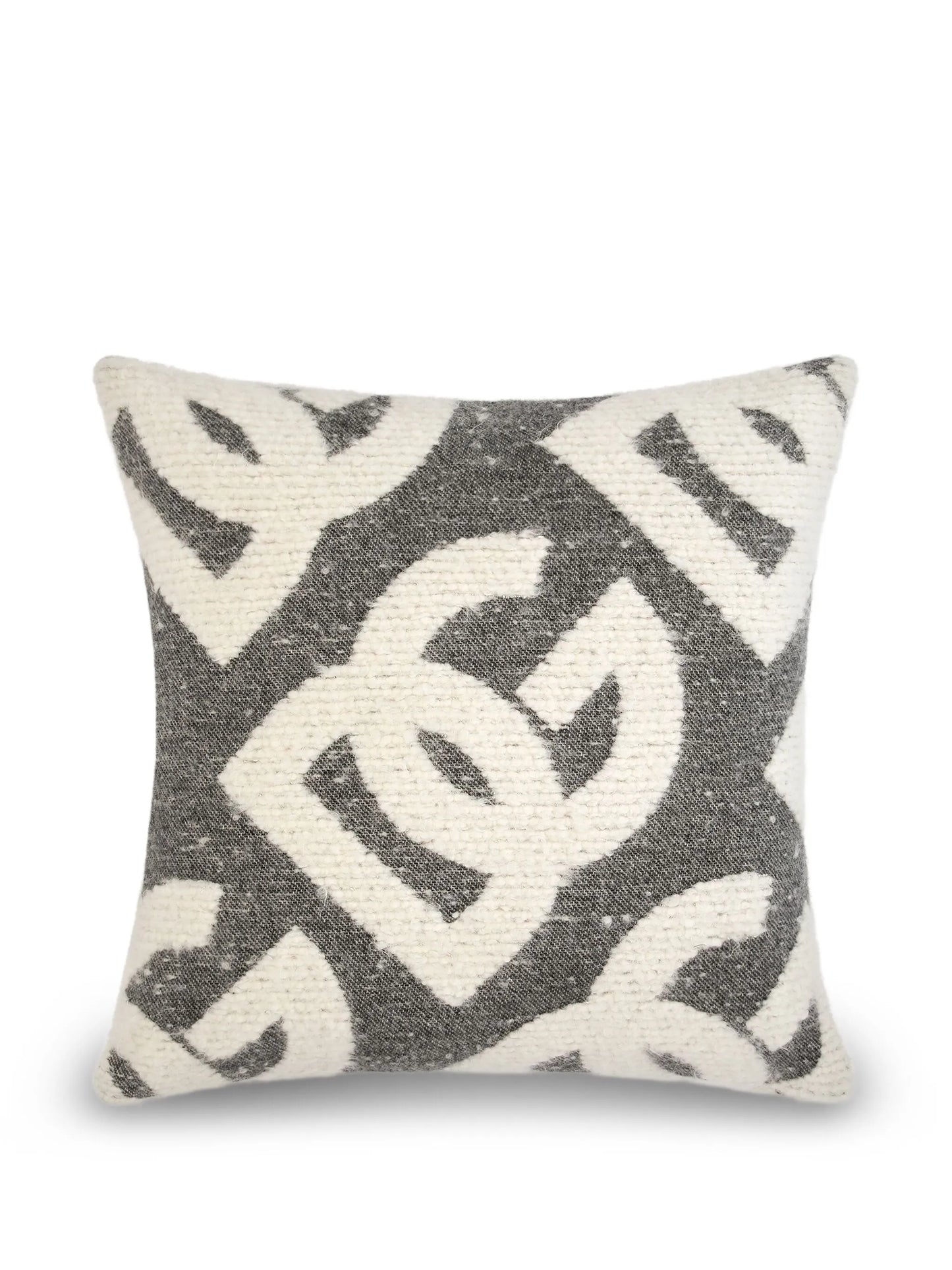 logo-patterned cushion