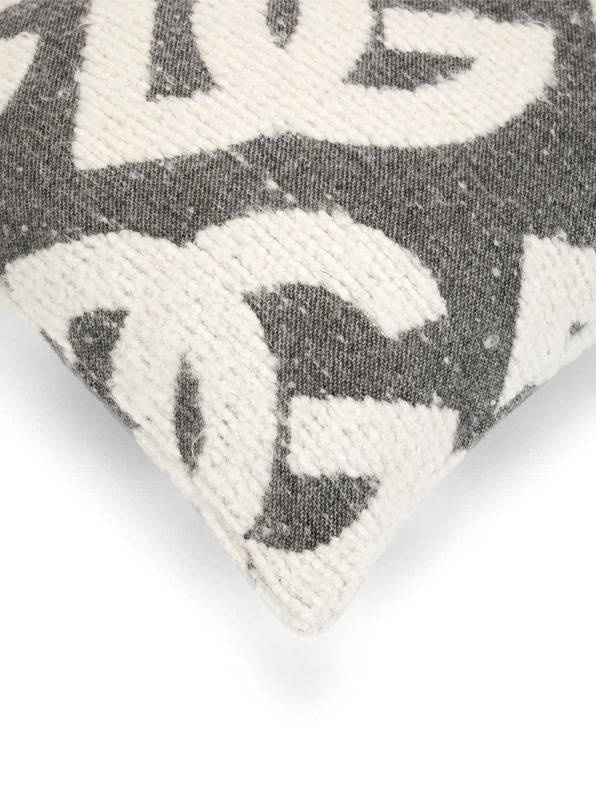 logo-patterned cushion