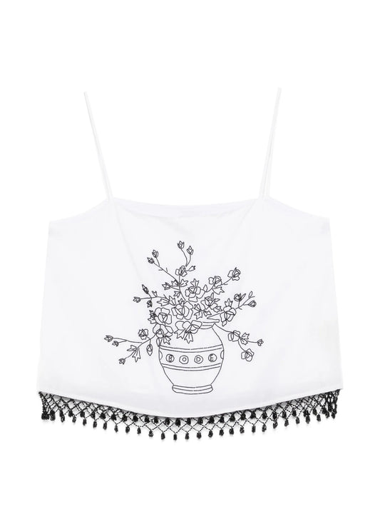 Rosebloom floral-print top