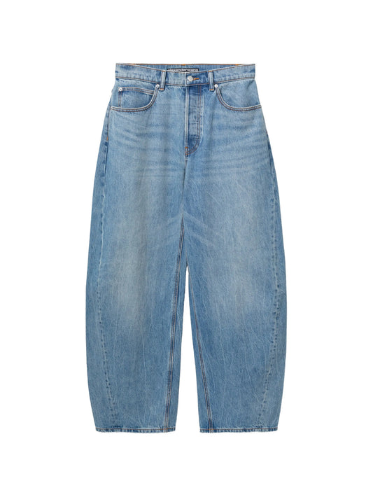 crystal-embellished logo-print jeans