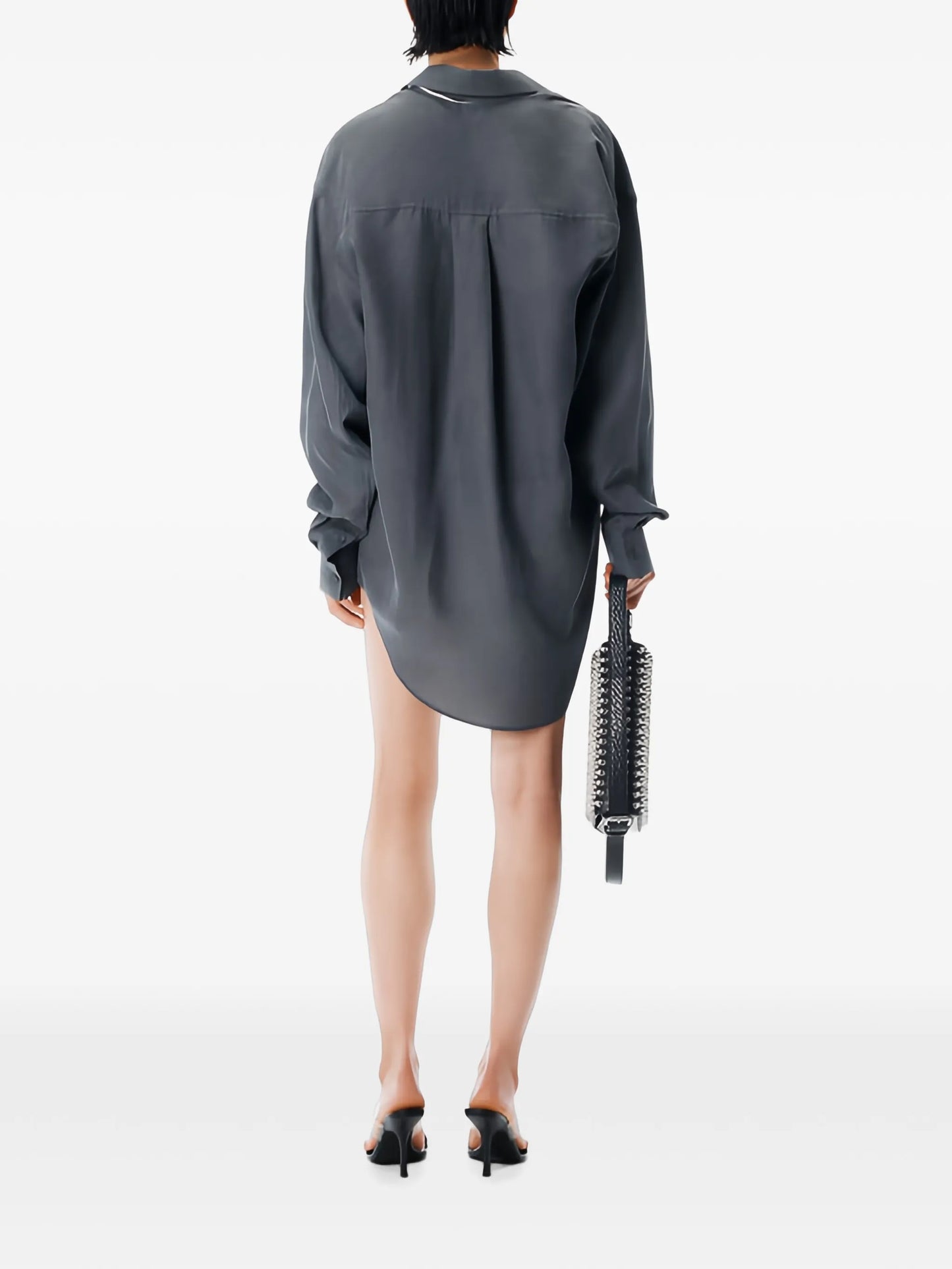 off-shoulder shirt mini dress
