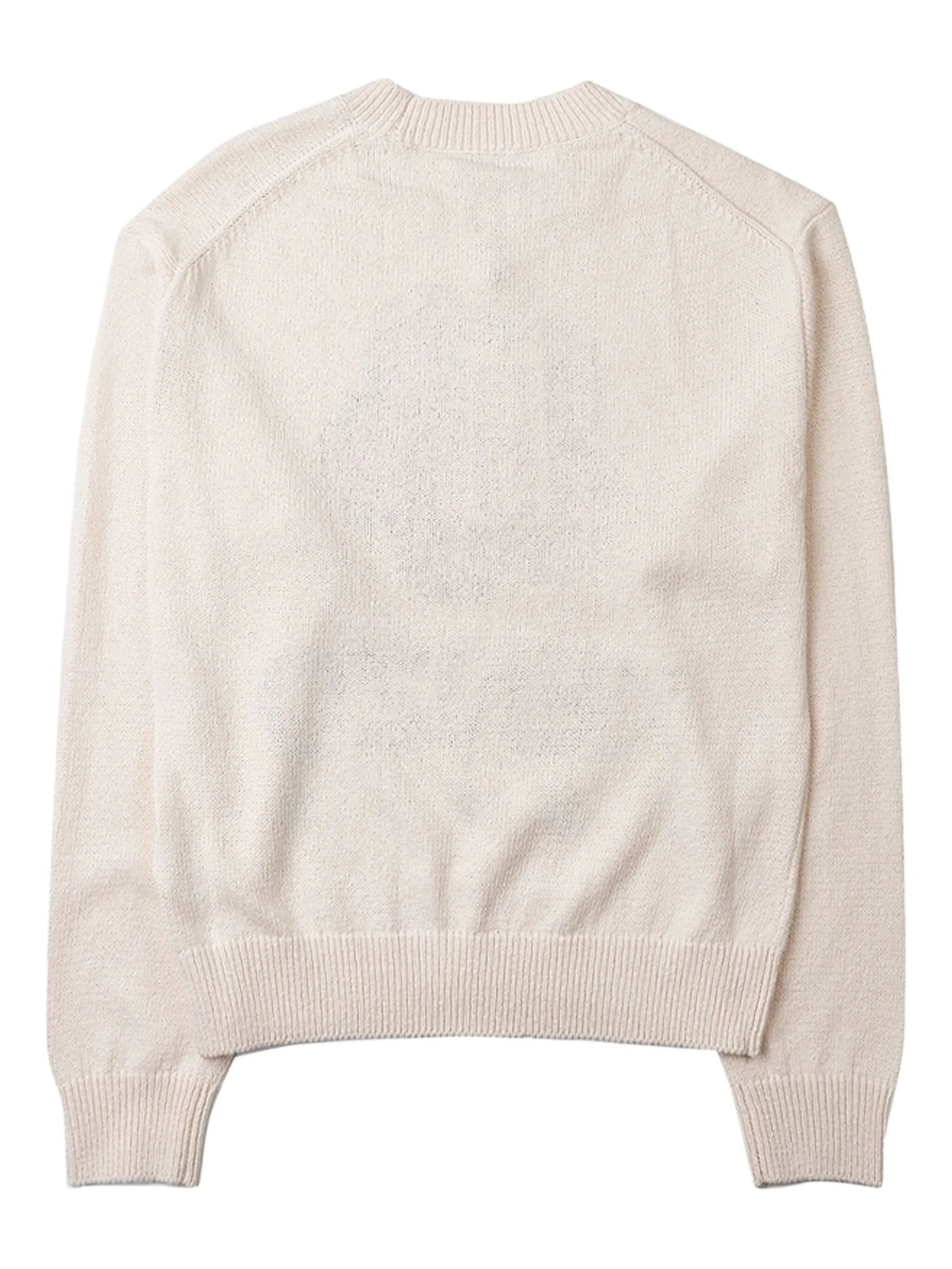 flower-jacquard logo sweater