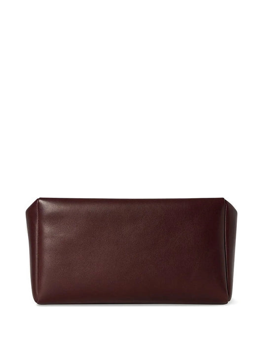 leather clutch bag