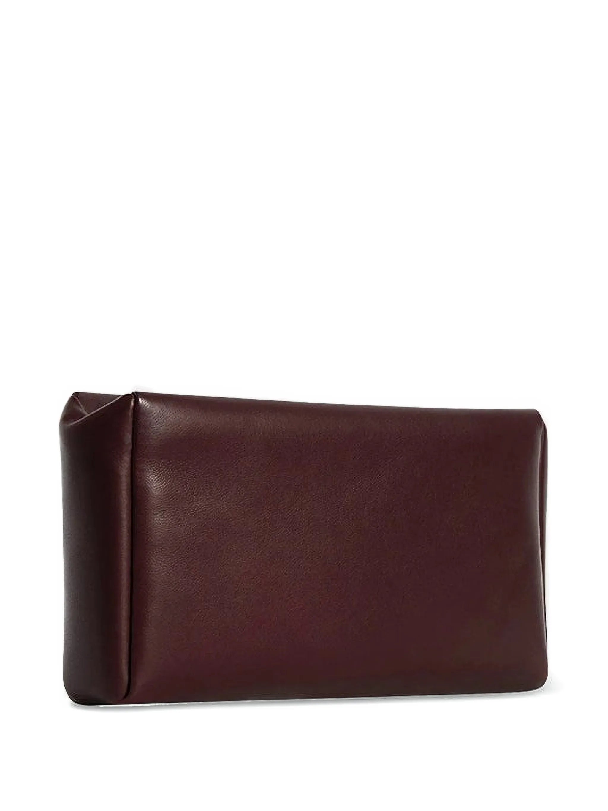leather clutch bag