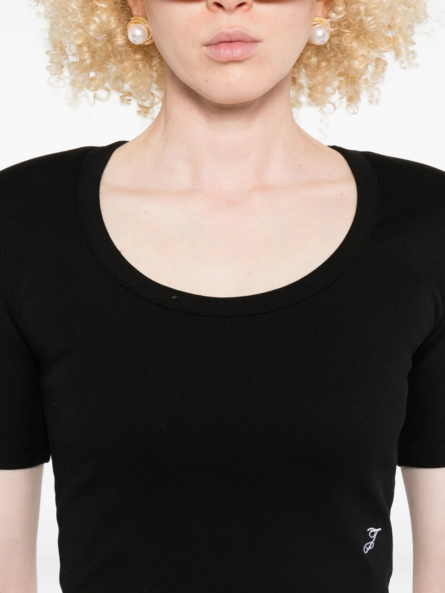 The Espiral scoop-neck T-shirt
