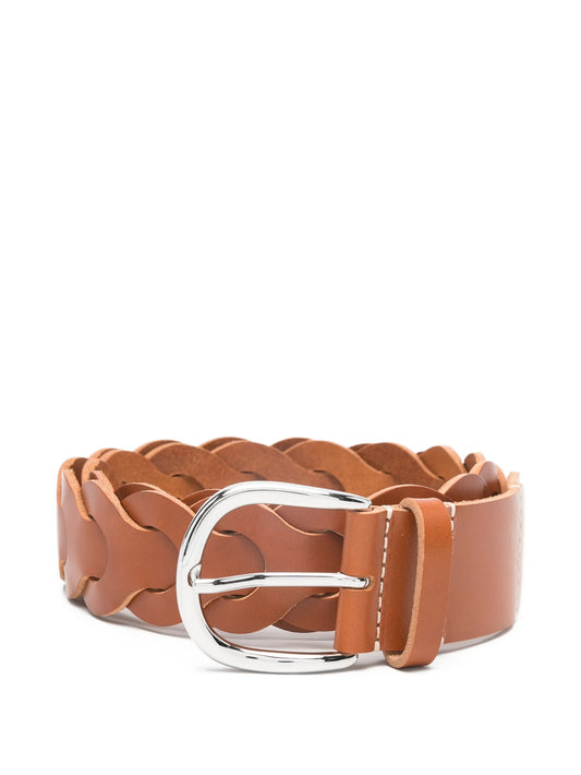 Edena braided leather belt