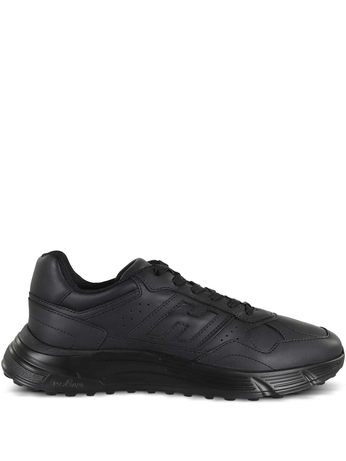 lace-up perforated sneakers