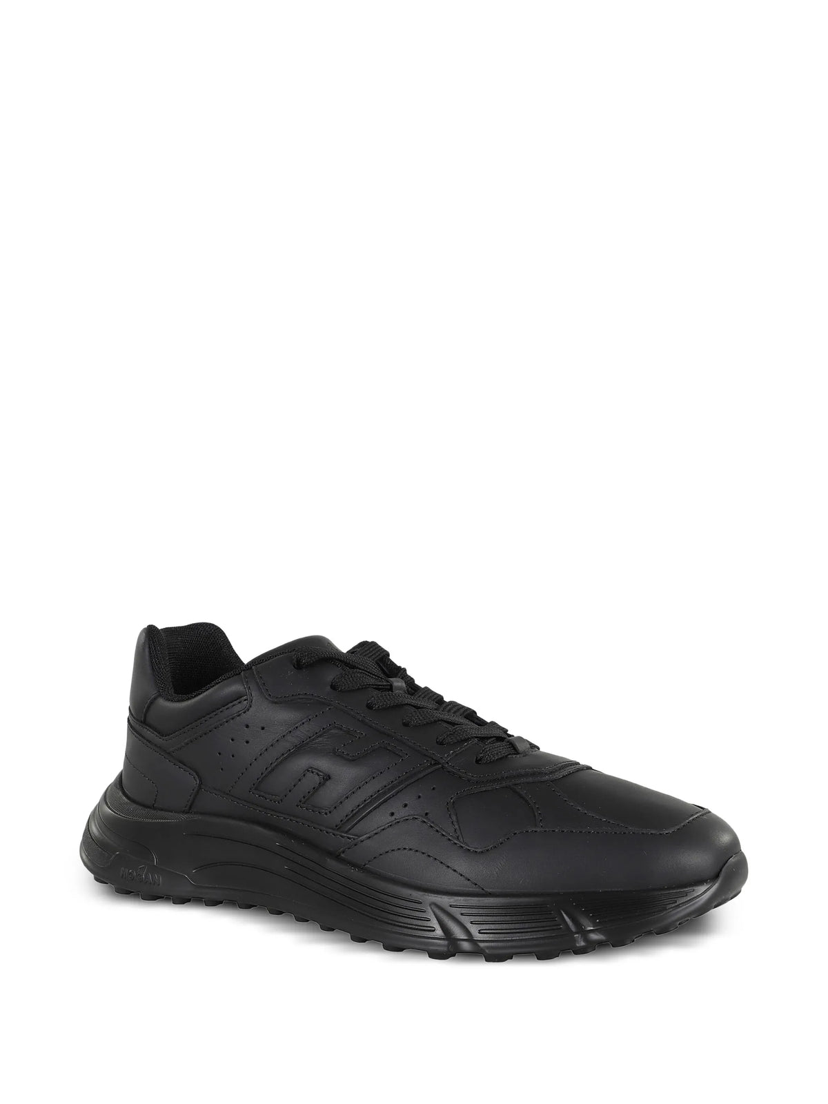 lace-up perforated sneakers