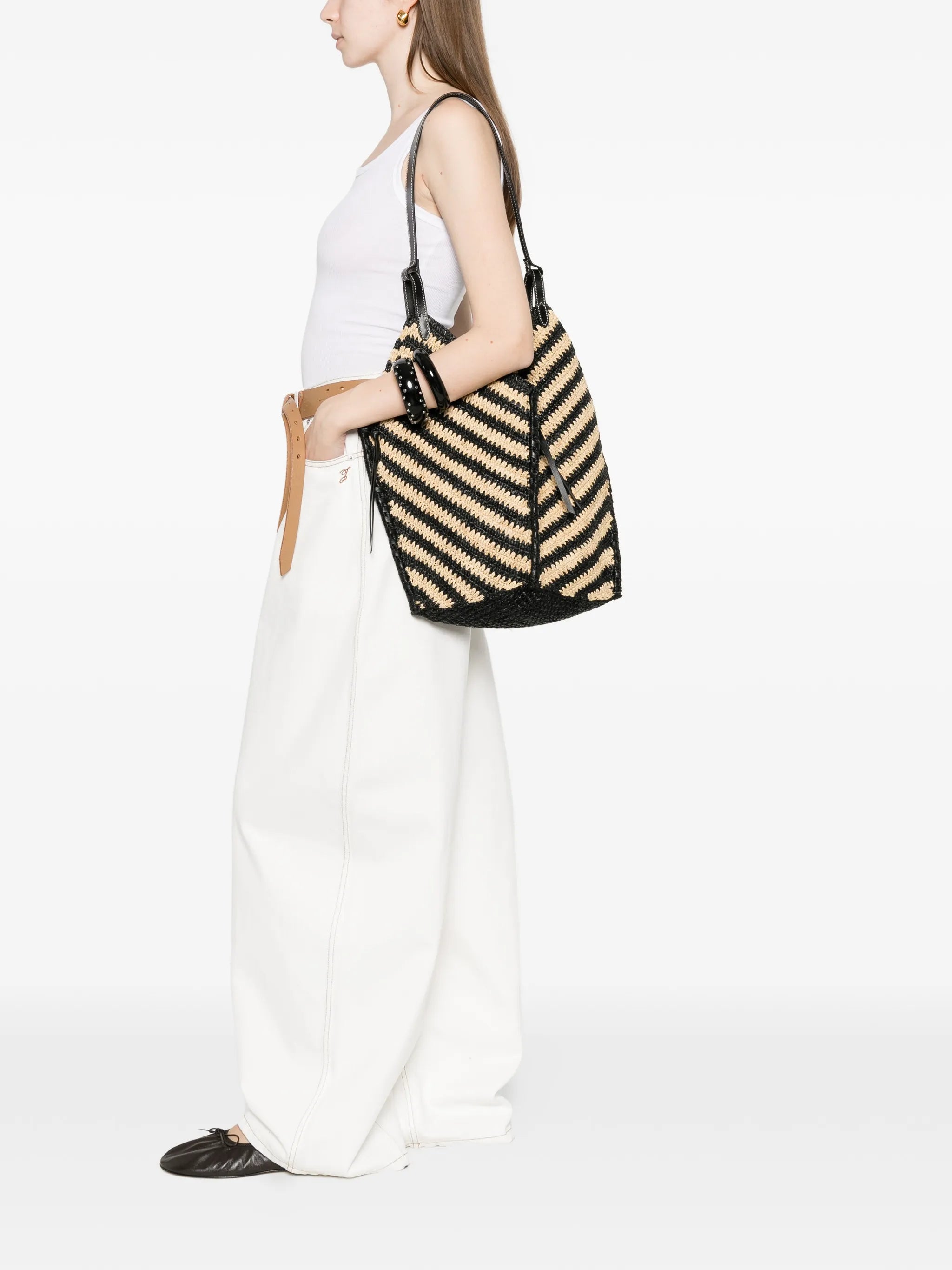 Tampa striped shoulder bag