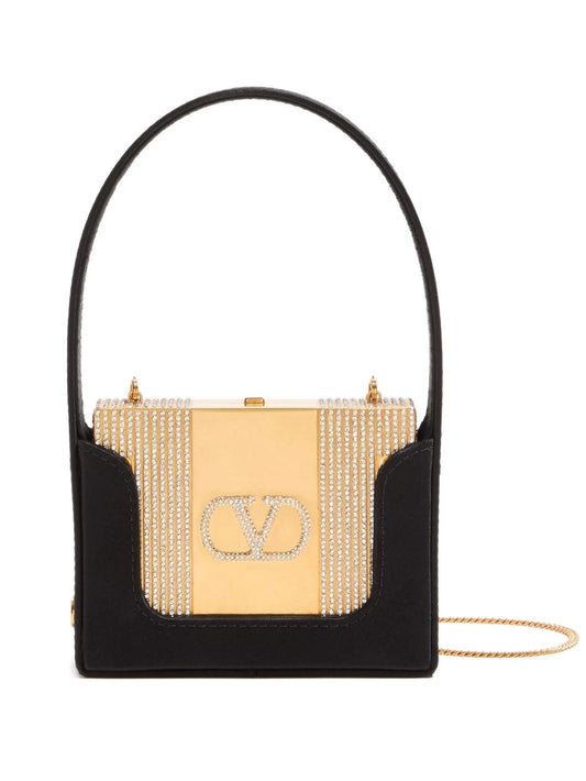 Minaumorphe crystal-embellished clutch