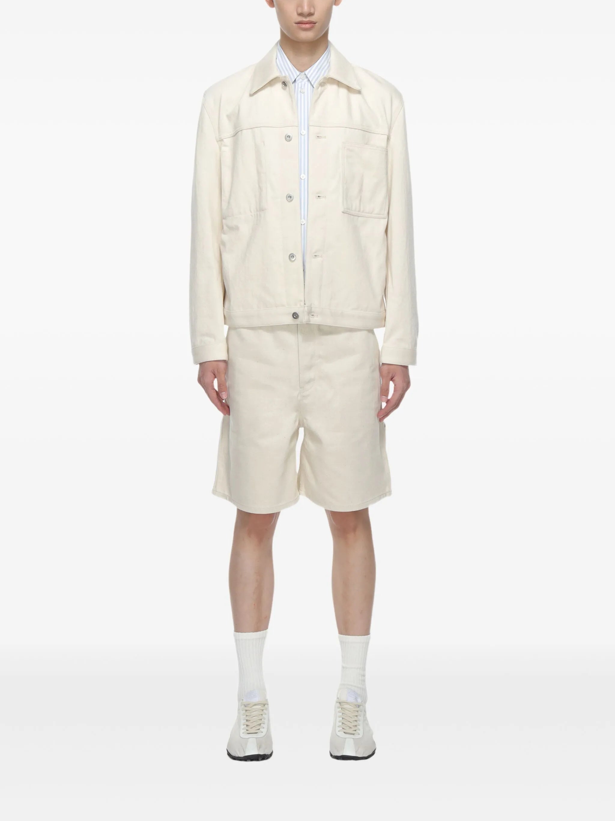 patch-pocket cotton jacket