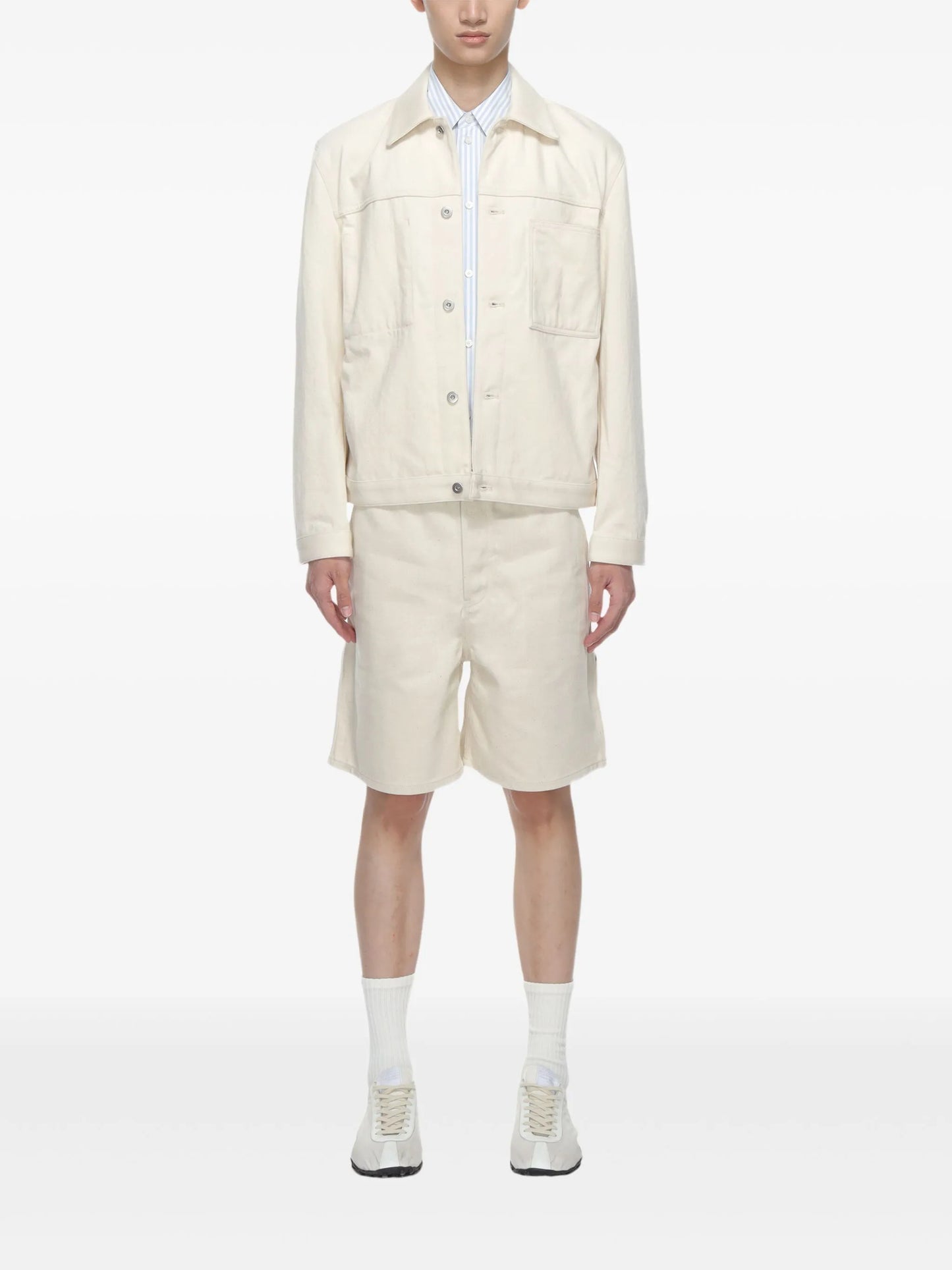 patch-pocket cotton jacket