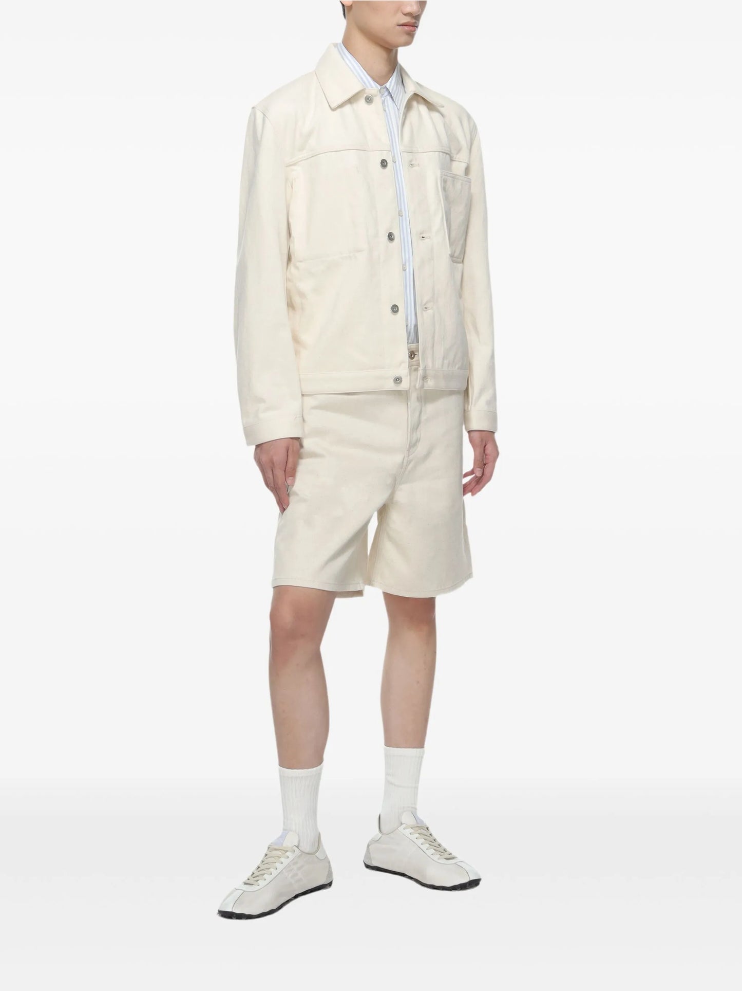 patch-pocket cotton jacket