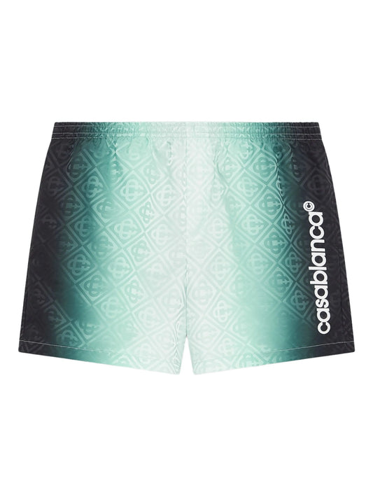 ombré monogram swim shorts