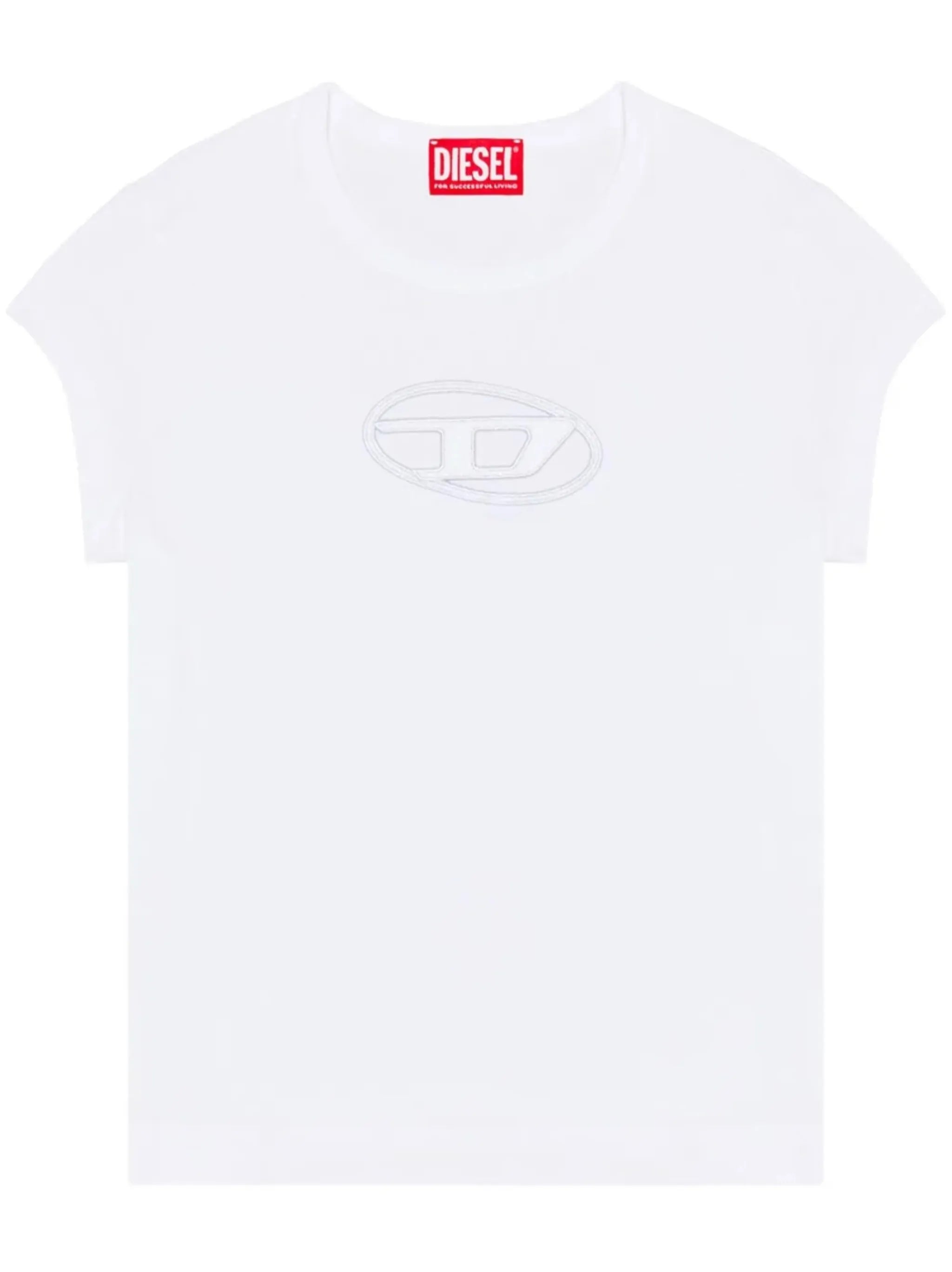 T-Angie chest-logo T-shirt