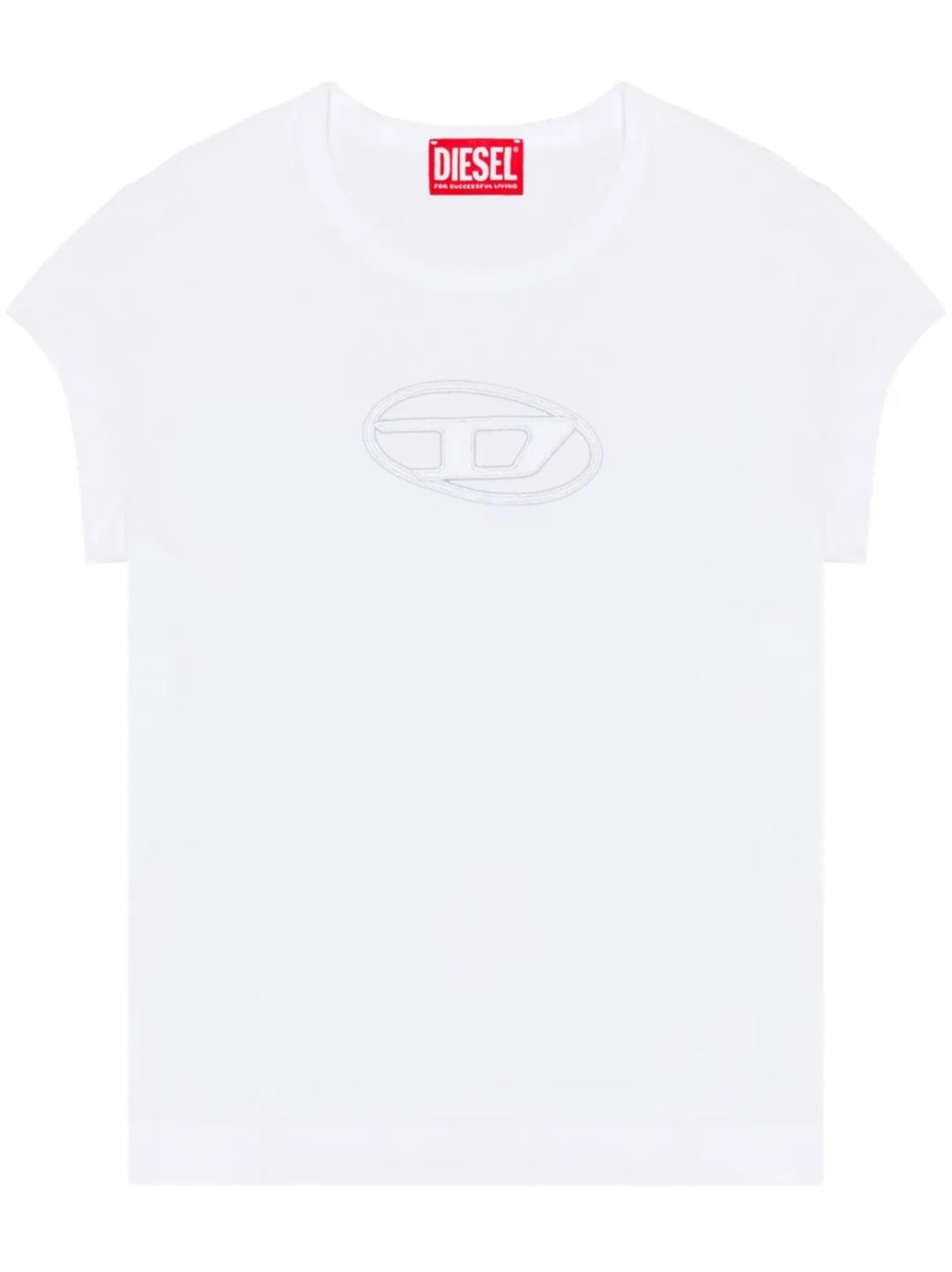 T-Angie chest-logo T-shirt