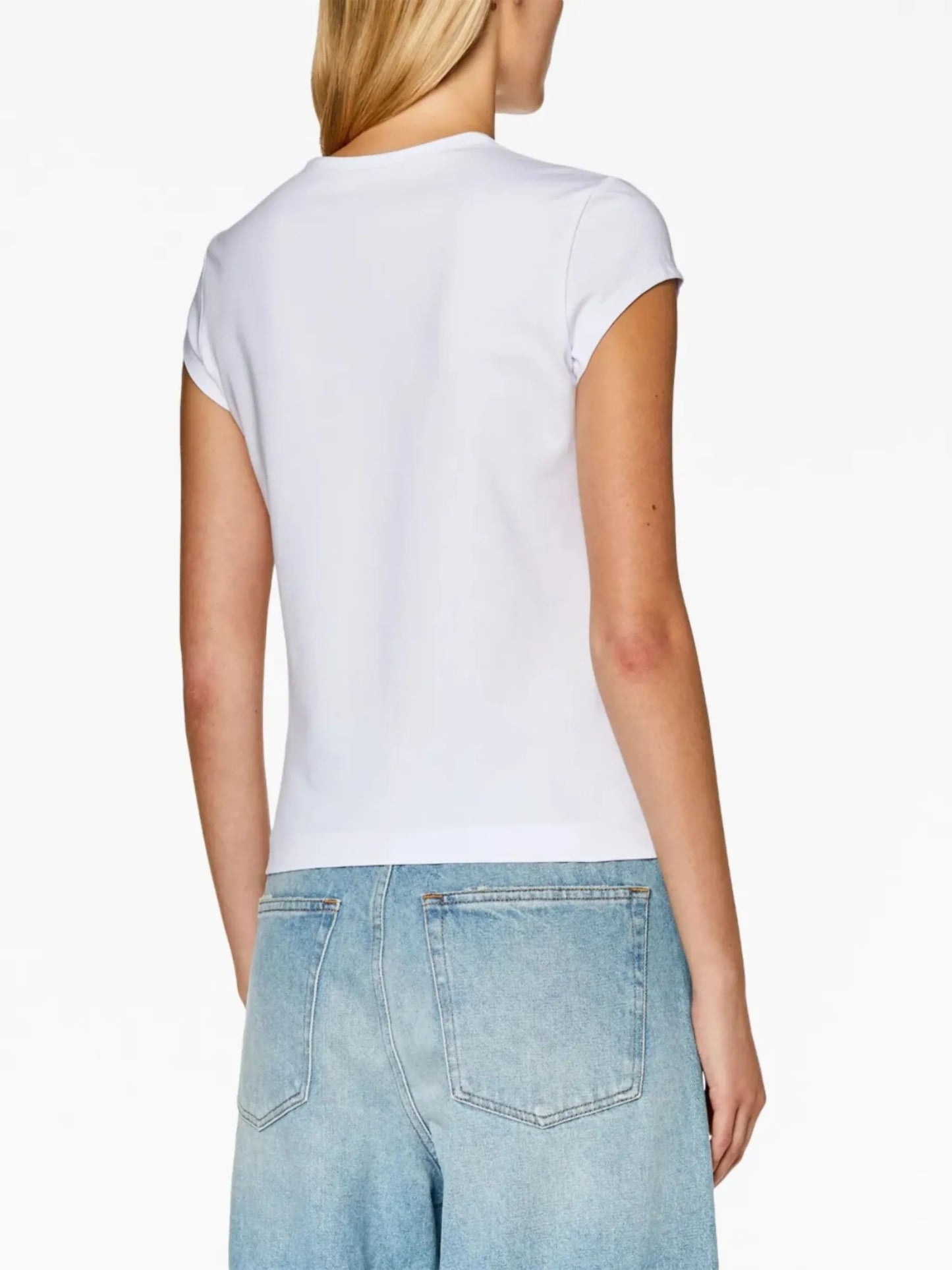 T-Angie chest-logo T-shirt