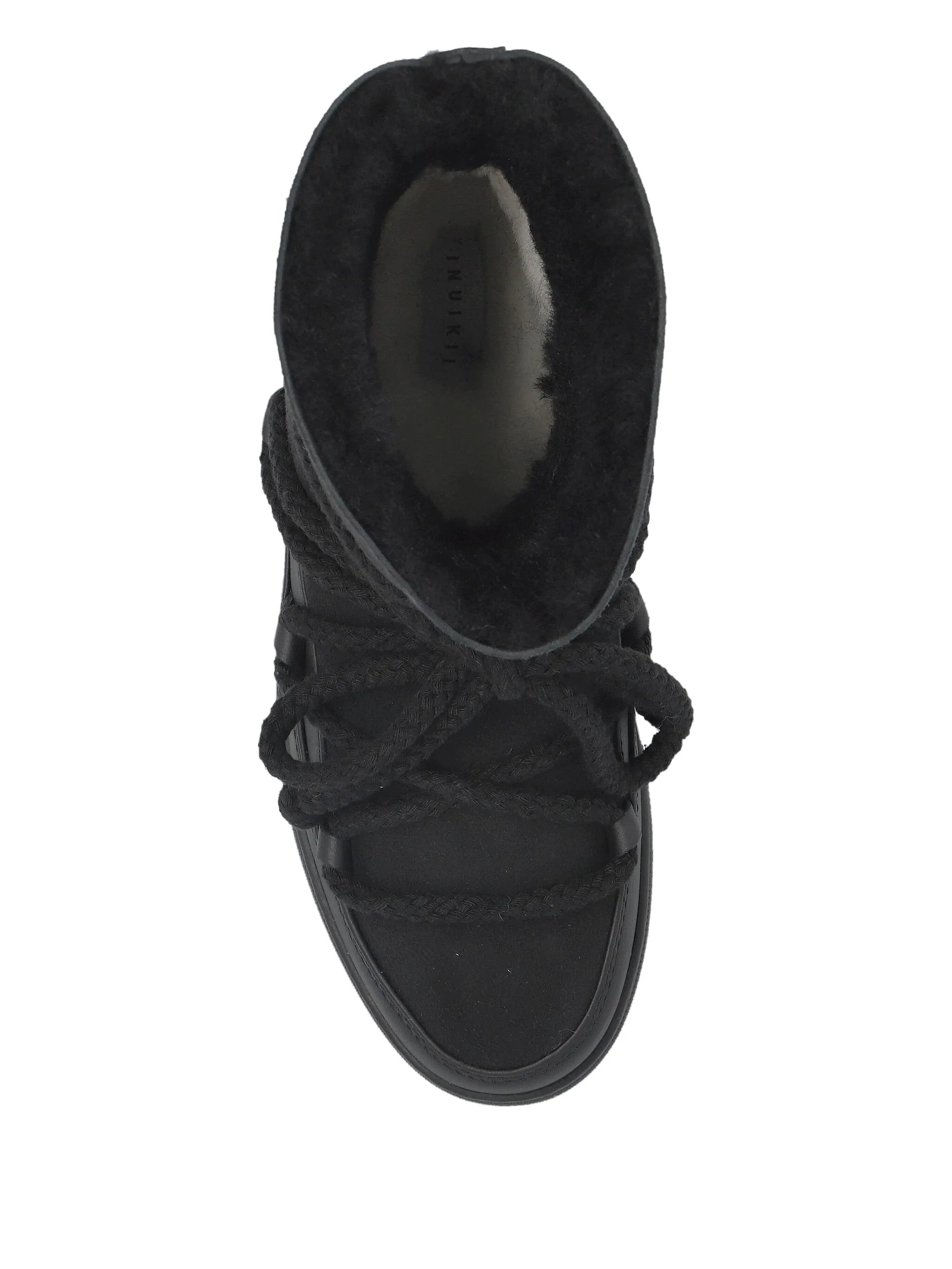 rope-laces lined snow boots