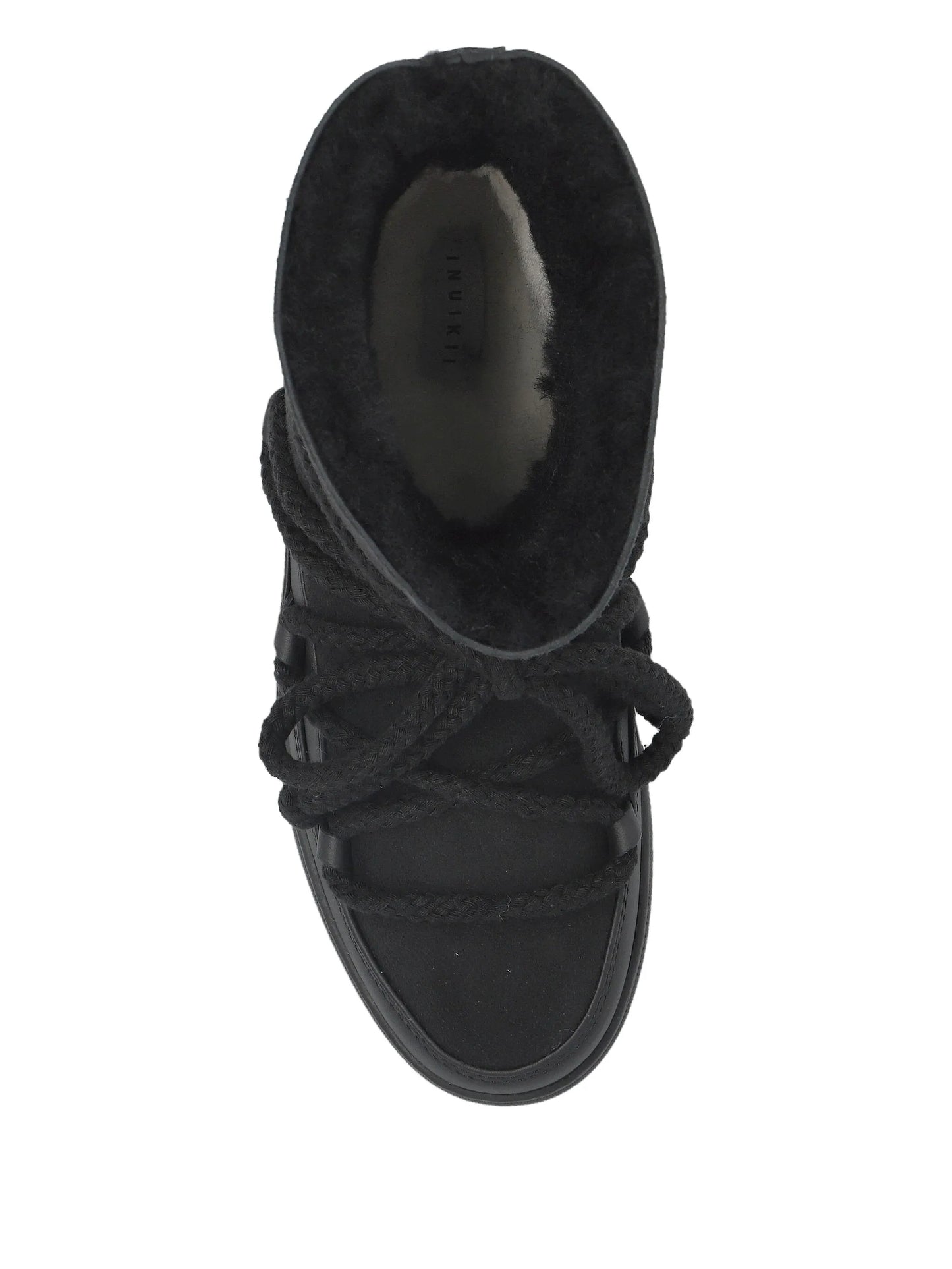 rope-laces lined snow boots