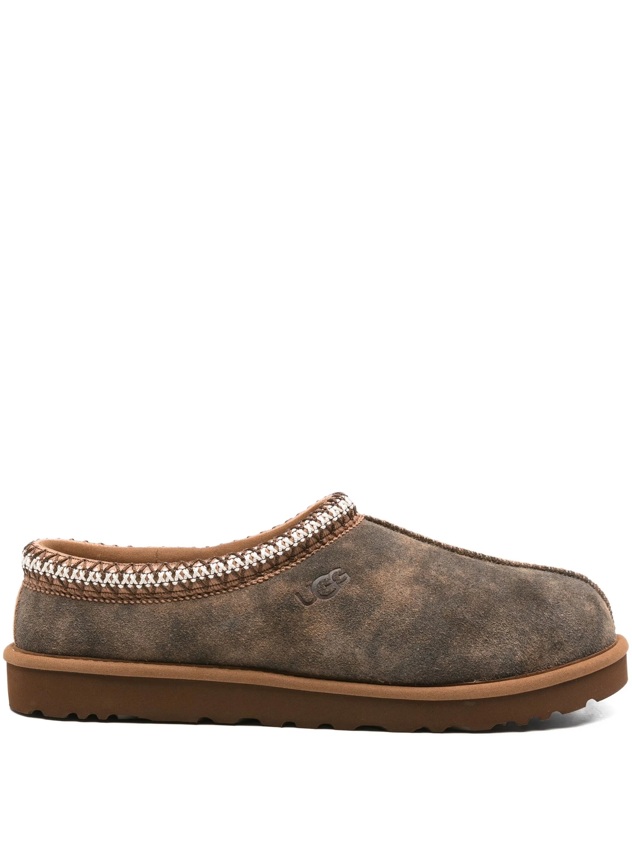 Tasman Baxter braided-trim slippers