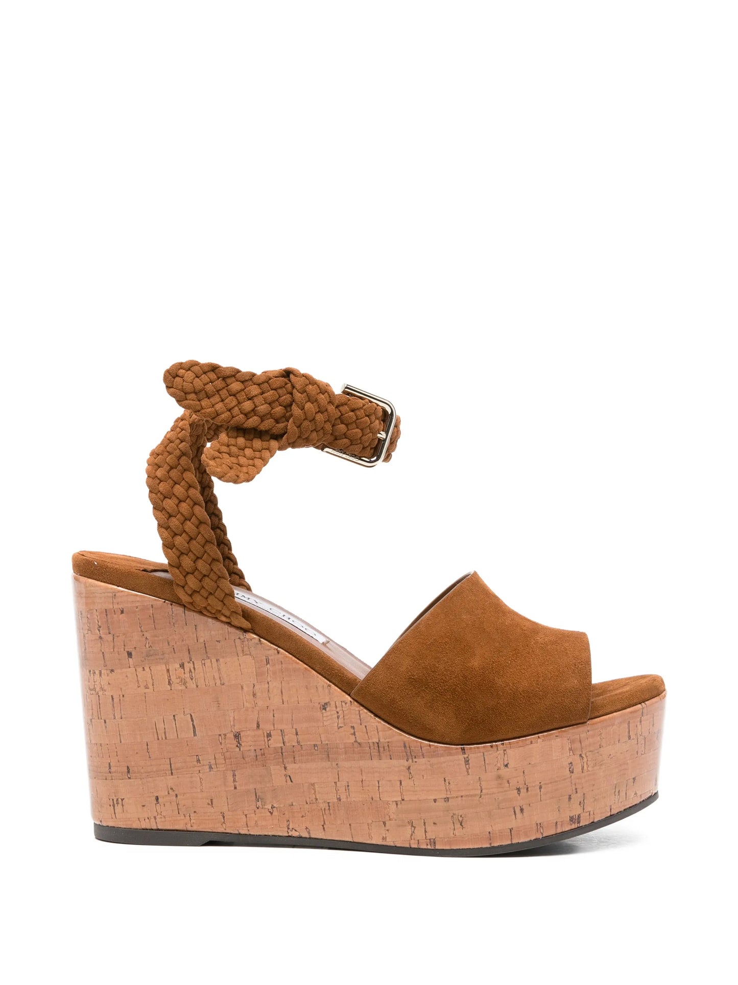 suede wedge-heel sandals