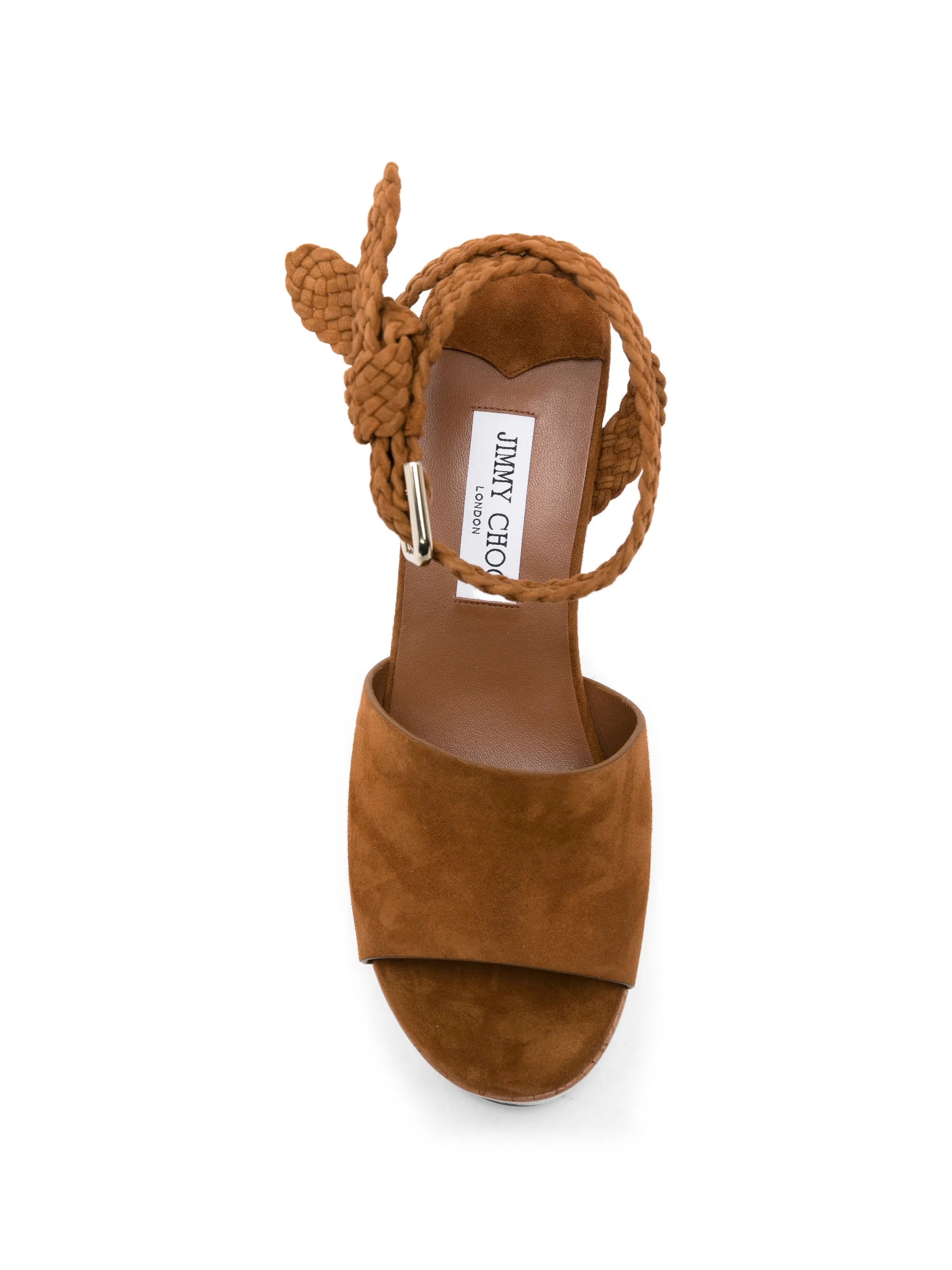 suede wedge-heel sandals