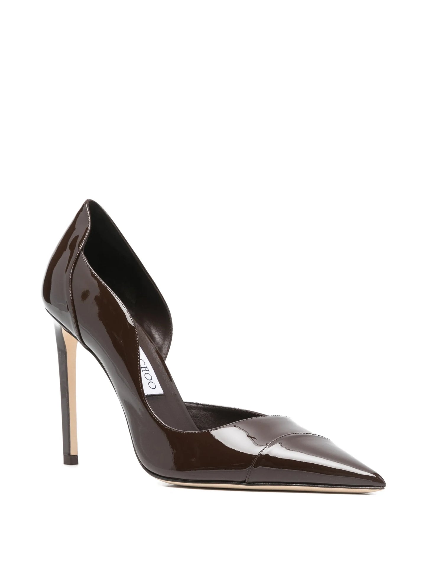 Brigitte 100mm patent-leather pumps