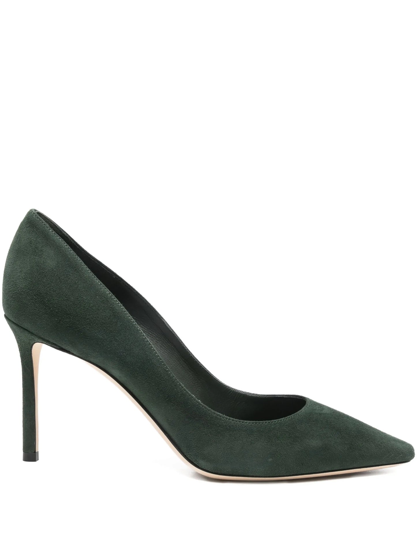 85mm Romy suede pumps