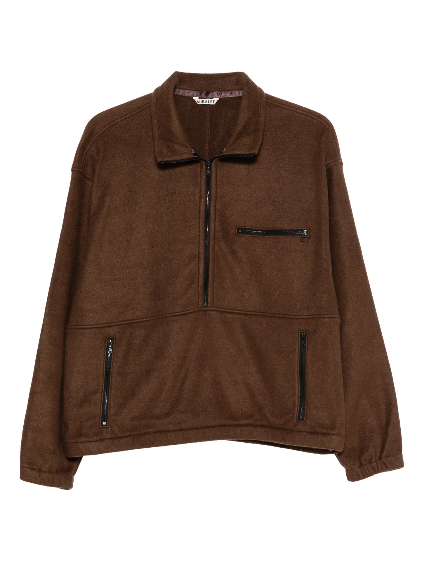 half-zip fleece sweatshirt
