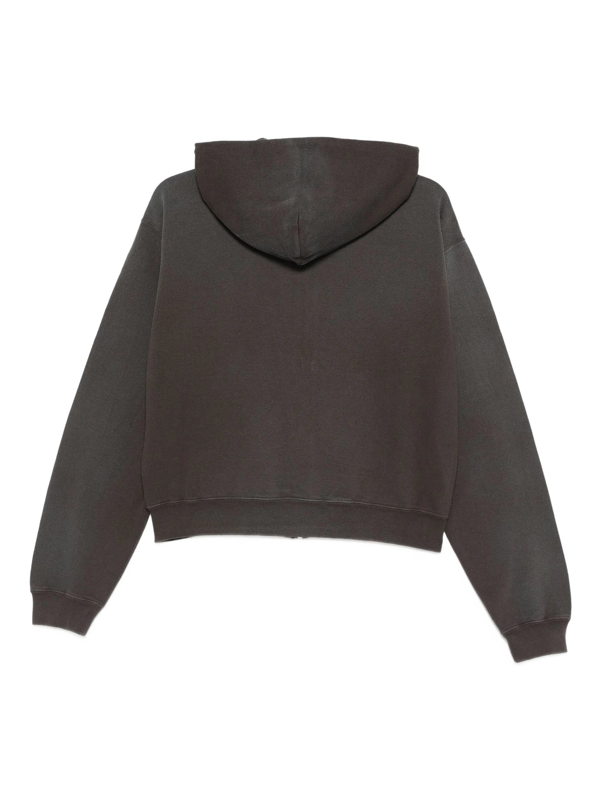 zip-up cotton hoodie