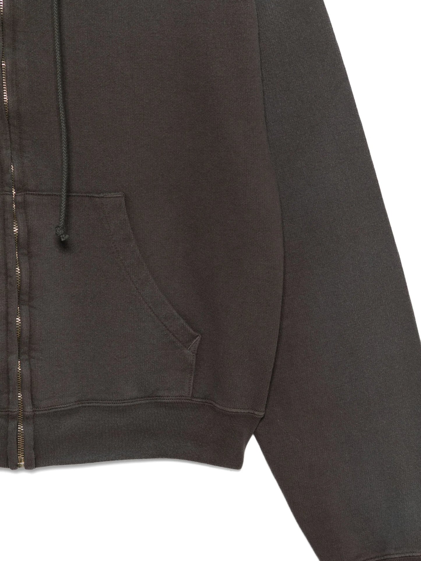 zip-up cotton hoodie