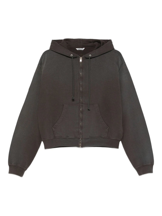 zip-up cotton hoodie