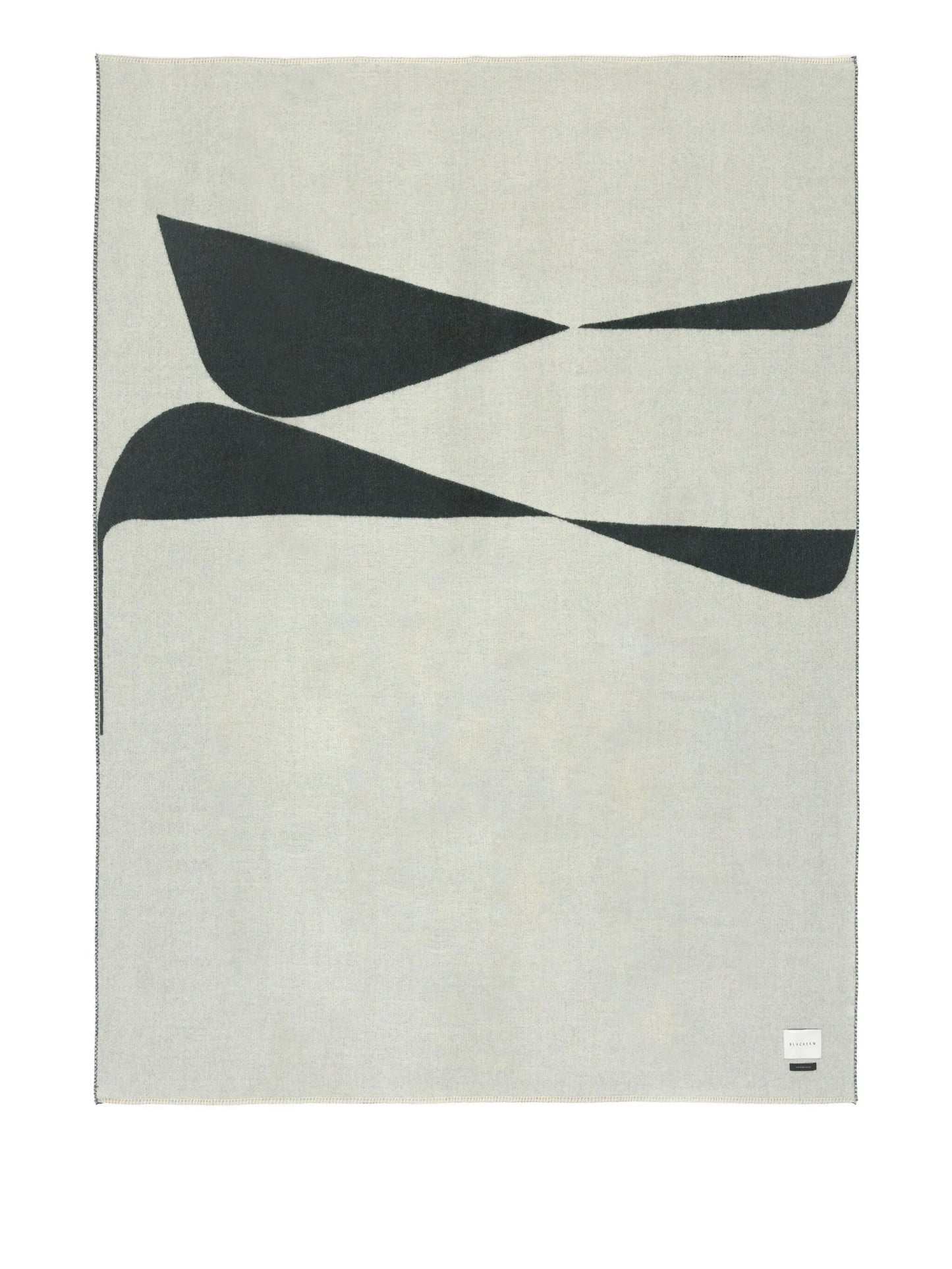abstract-pattern wool blanket (178cm x 135cm)