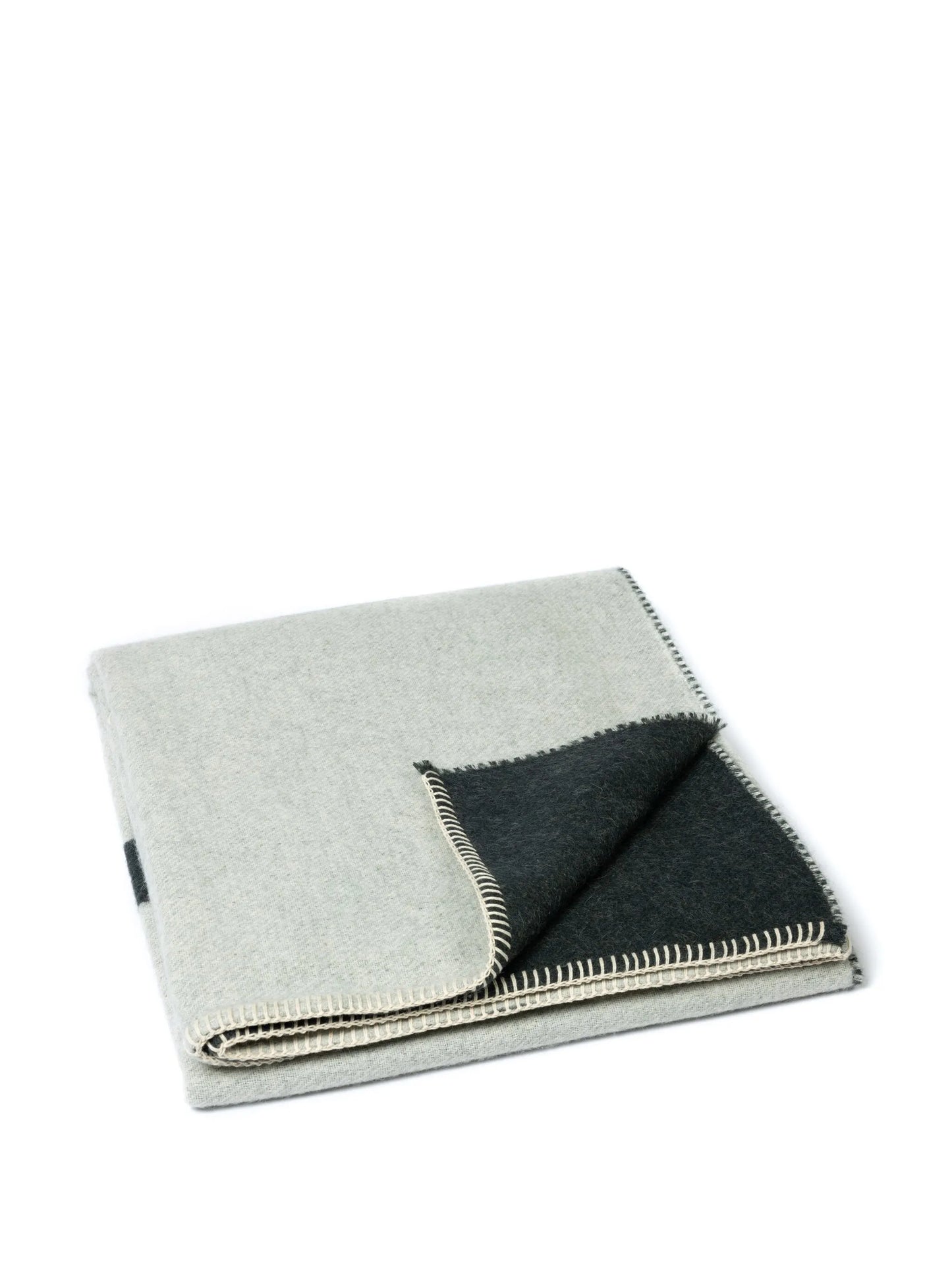 abstract-pattern wool blanket (178cm x 135cm)