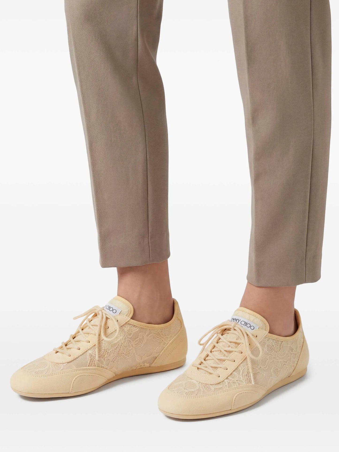 Sunny F lace-overlay low sneakers