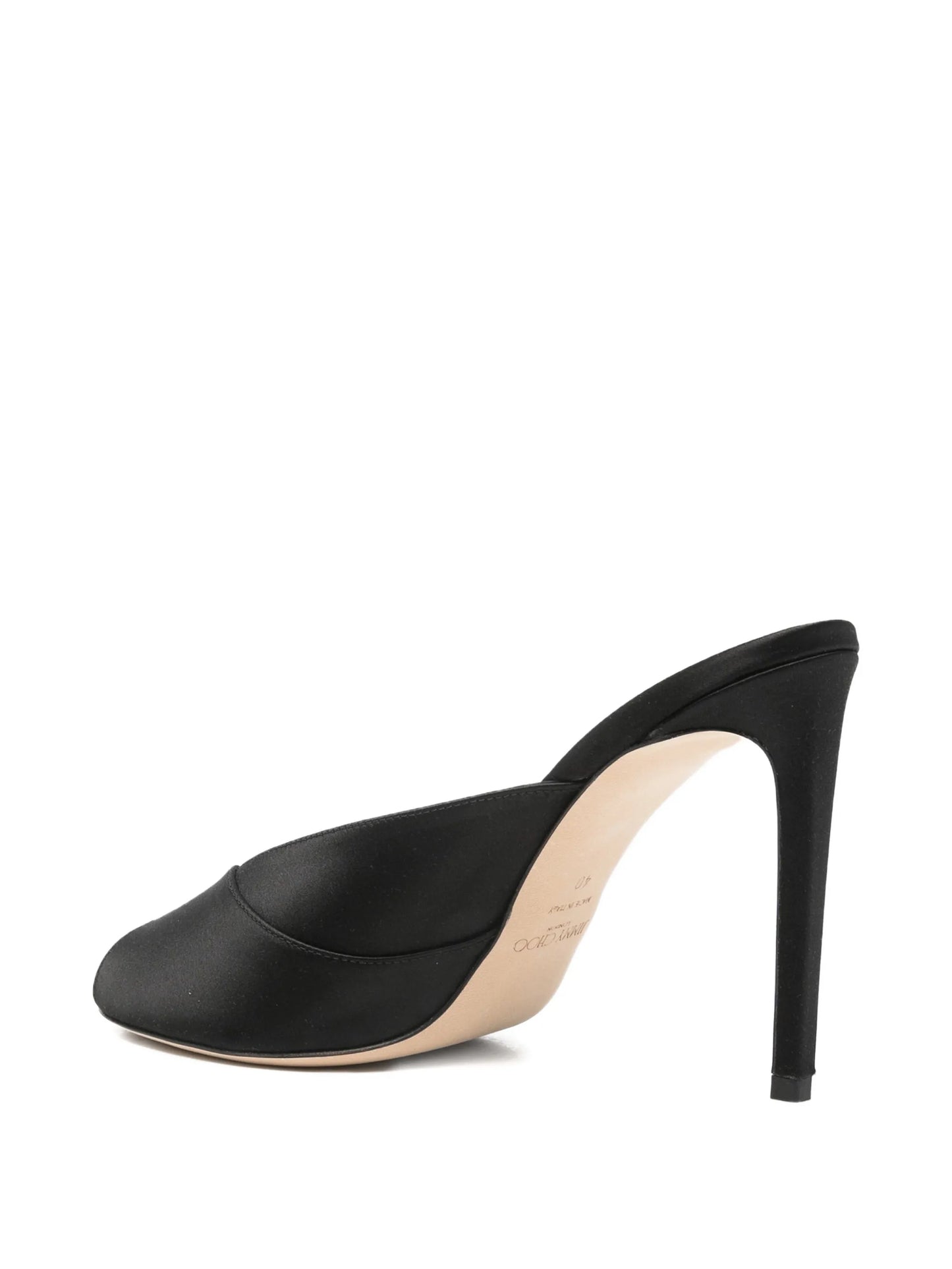 Brigitte peep-toe heeled mules