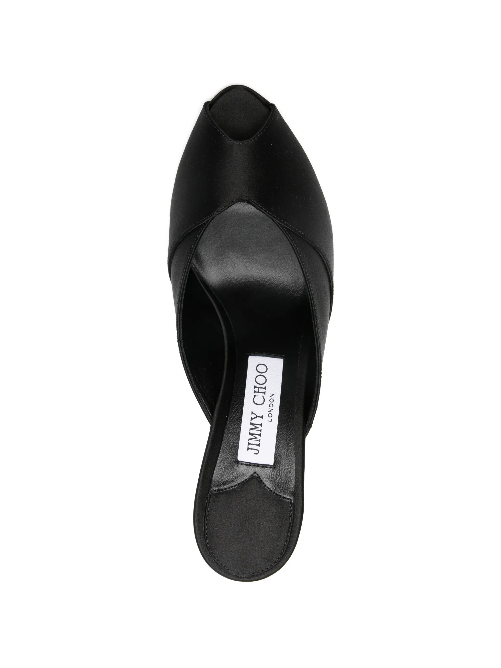 Brigitte peep-toe heeled mules